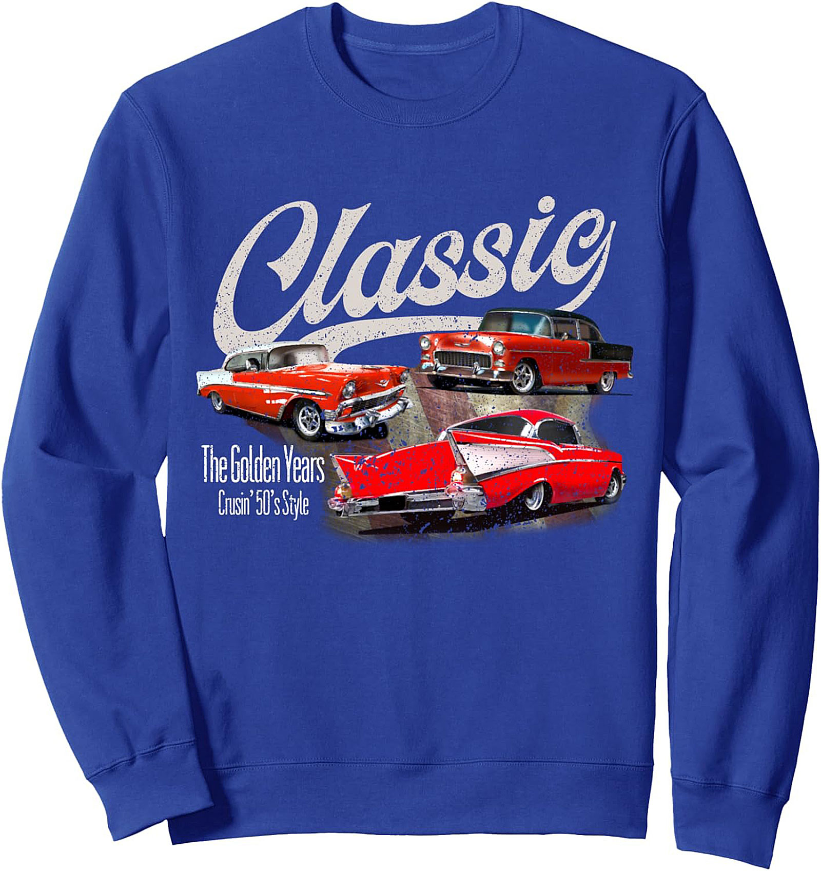 Classic Car Crewneck Sweatshirt 50s Cruisin' Style