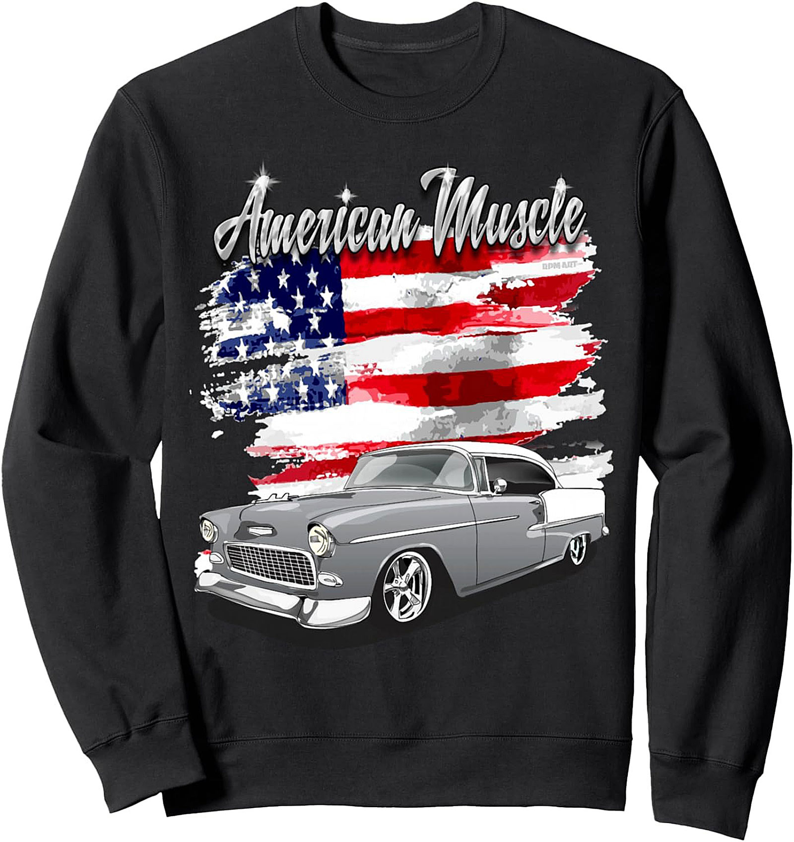 American Muscle Car Crewneck Sweatshirt Hot Rod Gift