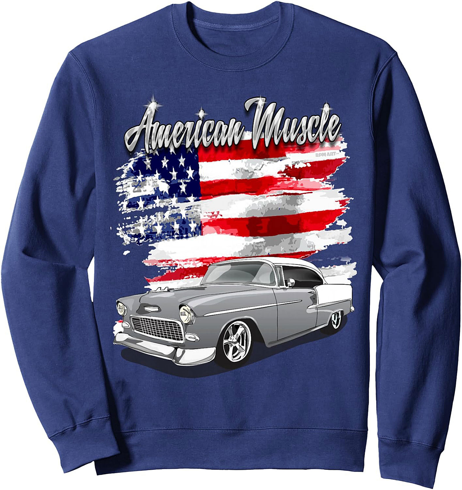 American Muscle Car Crewneck Sweatshirt Hot Rod Gift