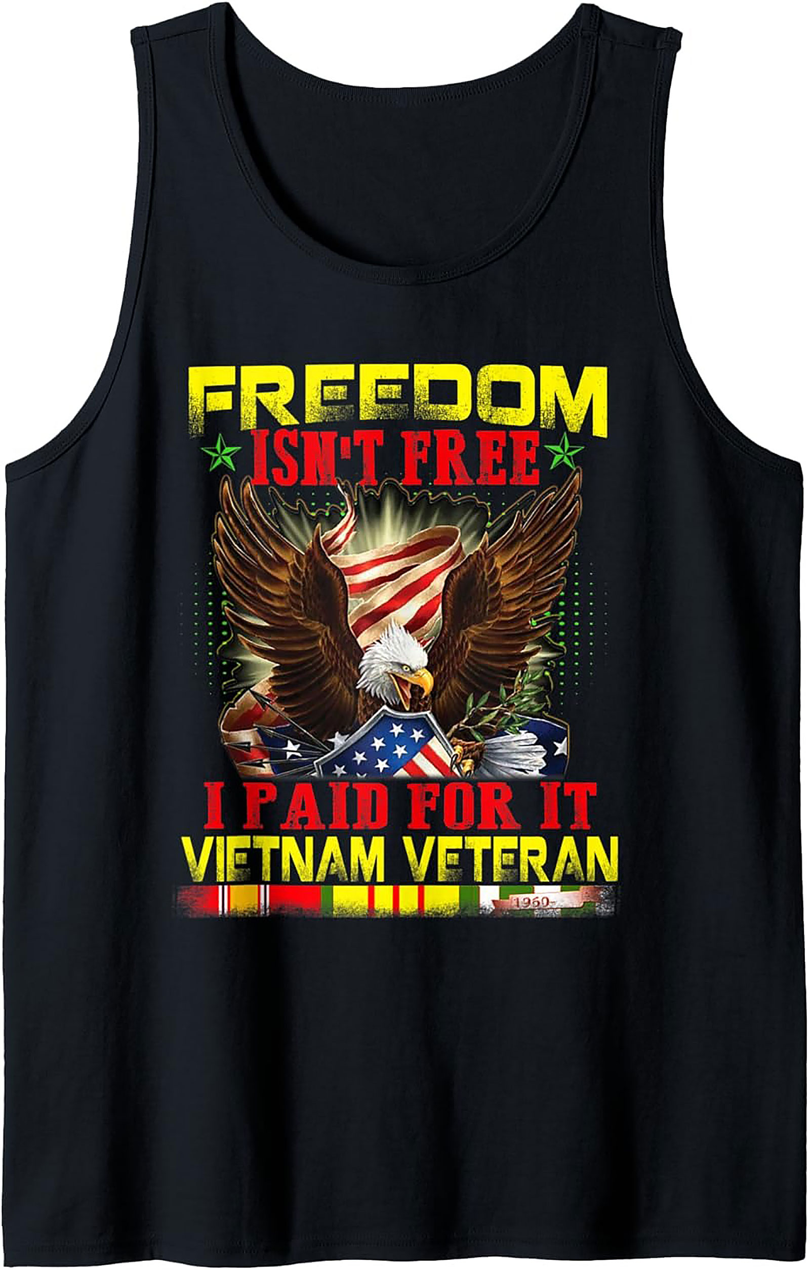 Vietnam Veteran Graphic Tank Top | Freedom Isn't Free