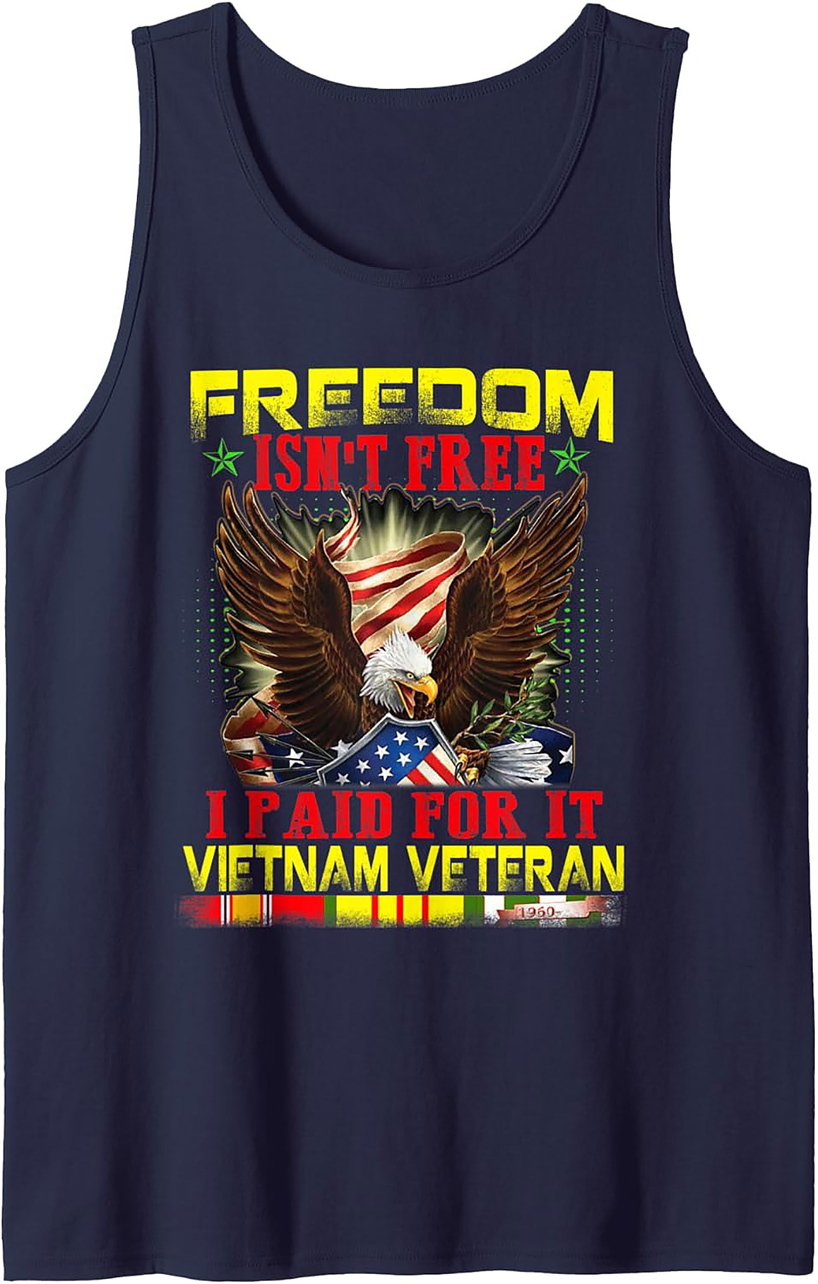 Vietnam Veteran Graphic Tank Top | Freedom Isn't Free