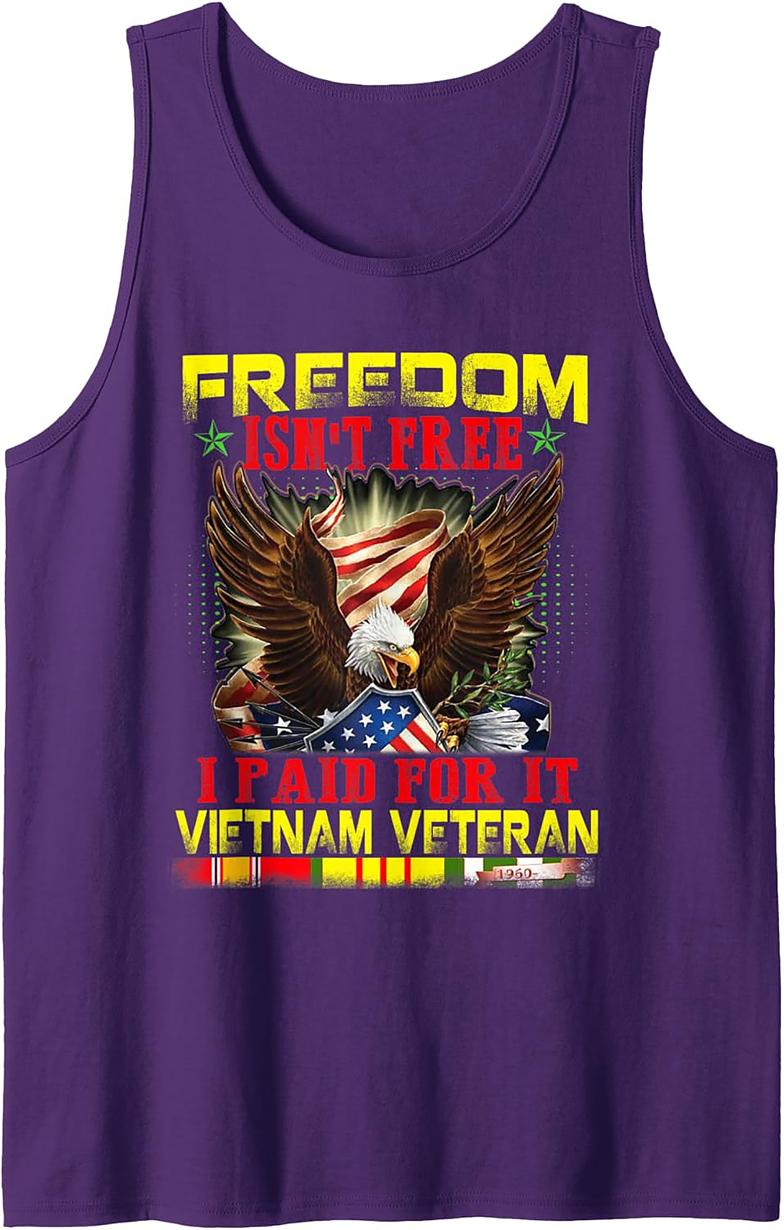 Vietnam Veteran Graphic Tank Top | Freedom Isn't Free