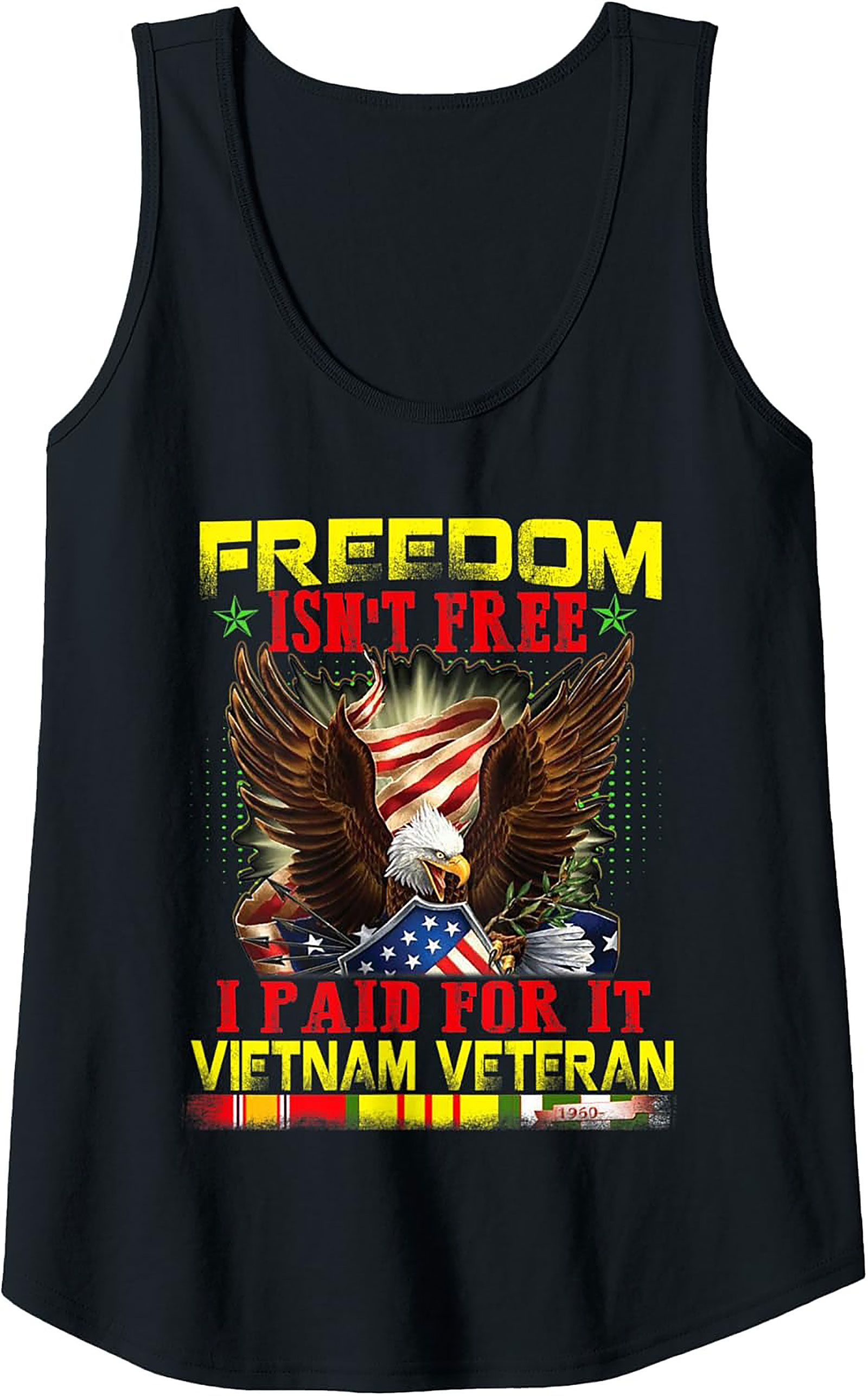 Vietnam Veteran Graphic Tank Top | Freedom Isn't Free