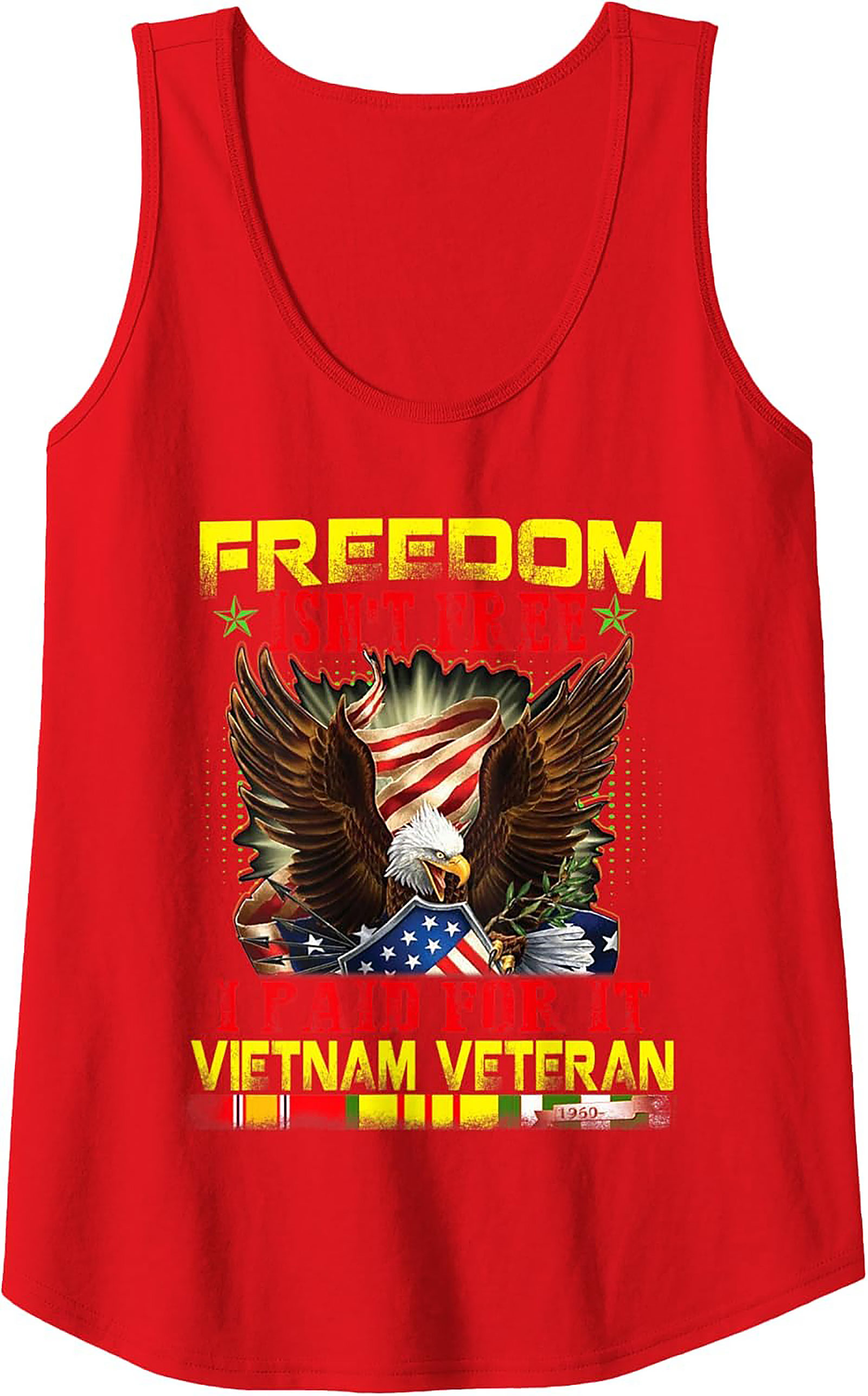 Vietnam Veteran Graphic Tank Top | Freedom Isn't Free