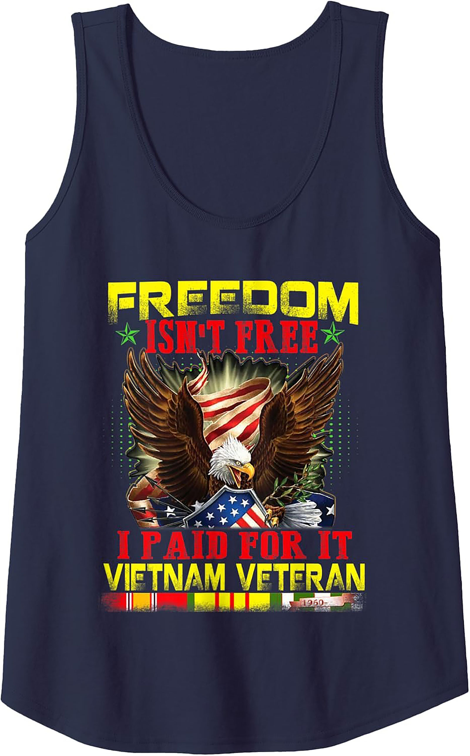 Vietnam Veteran Graphic Tank Top | Freedom Isn't Free