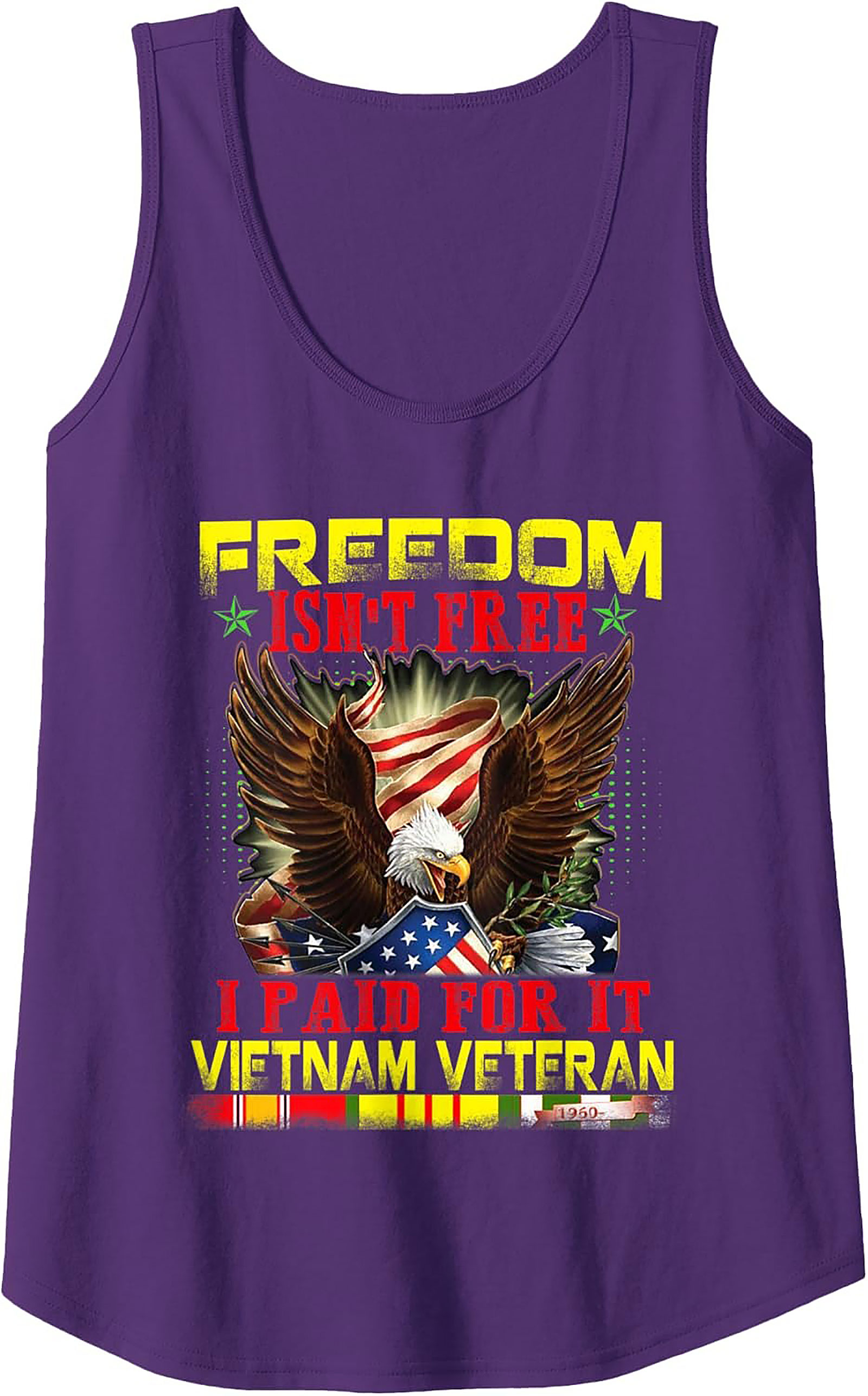 Vietnam Veteran Graphic Tank Top | Freedom Isn't Free