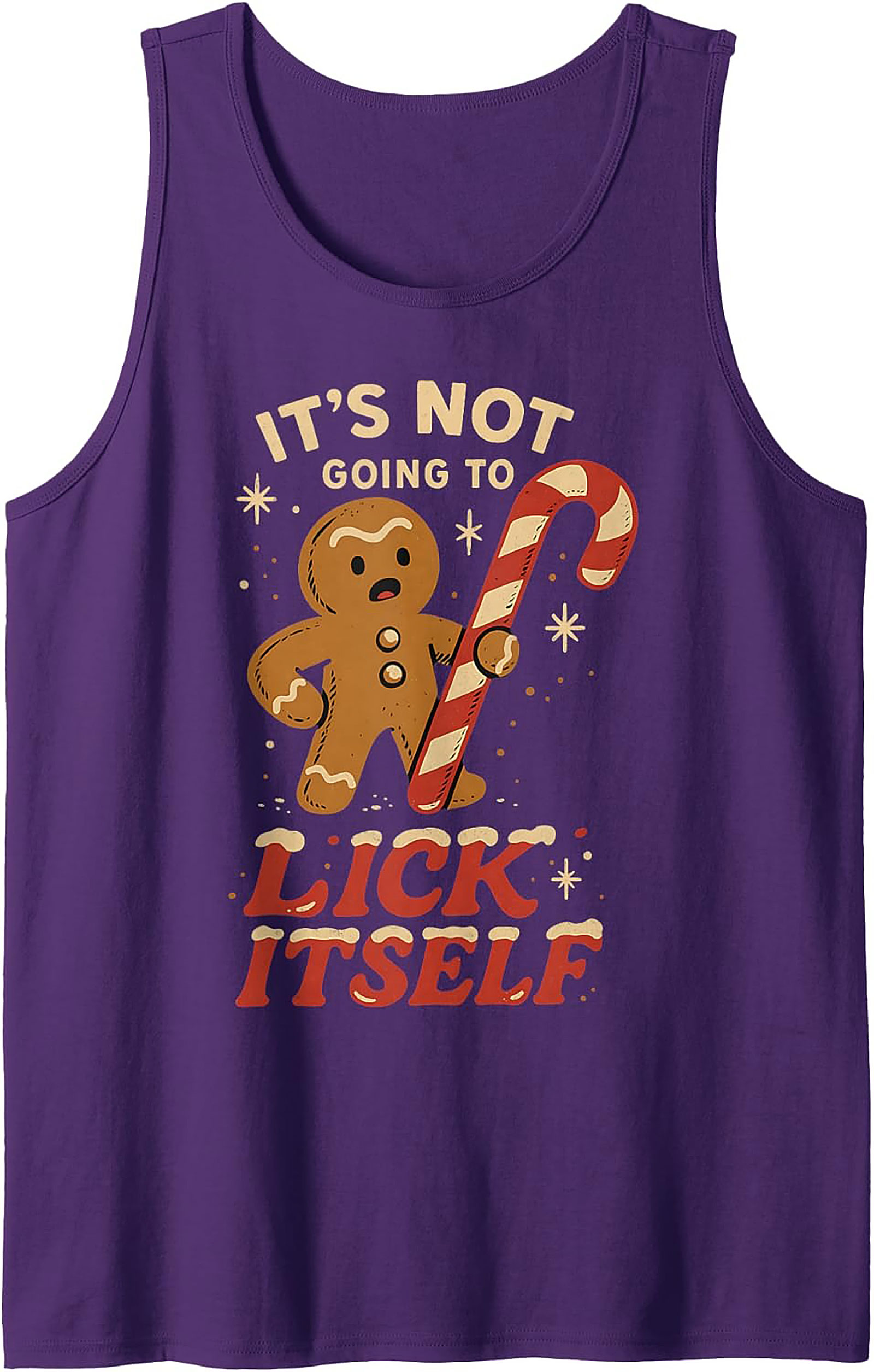Funny Gingerbread Man Tank Holiday Sleeveless Shirt Gift