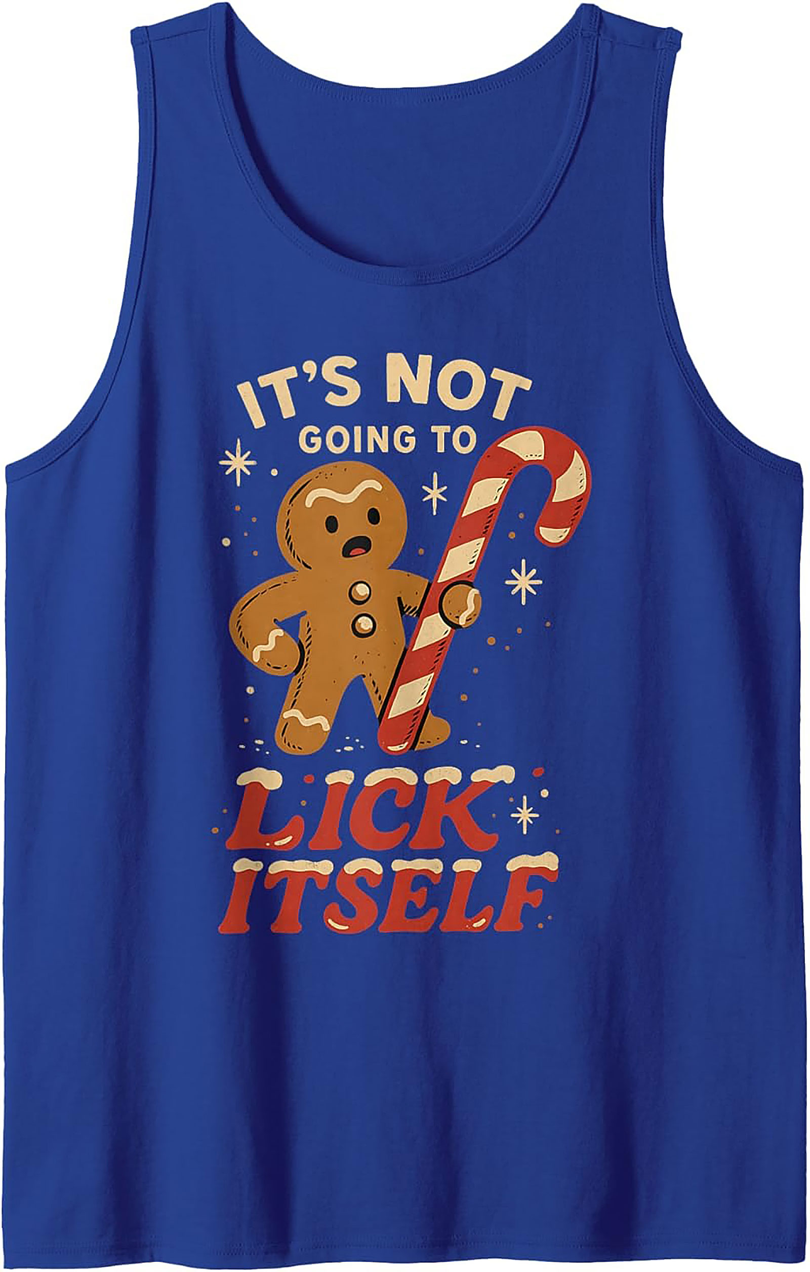 Funny Gingerbread Man Tank Holiday Sleeveless Shirt Gift