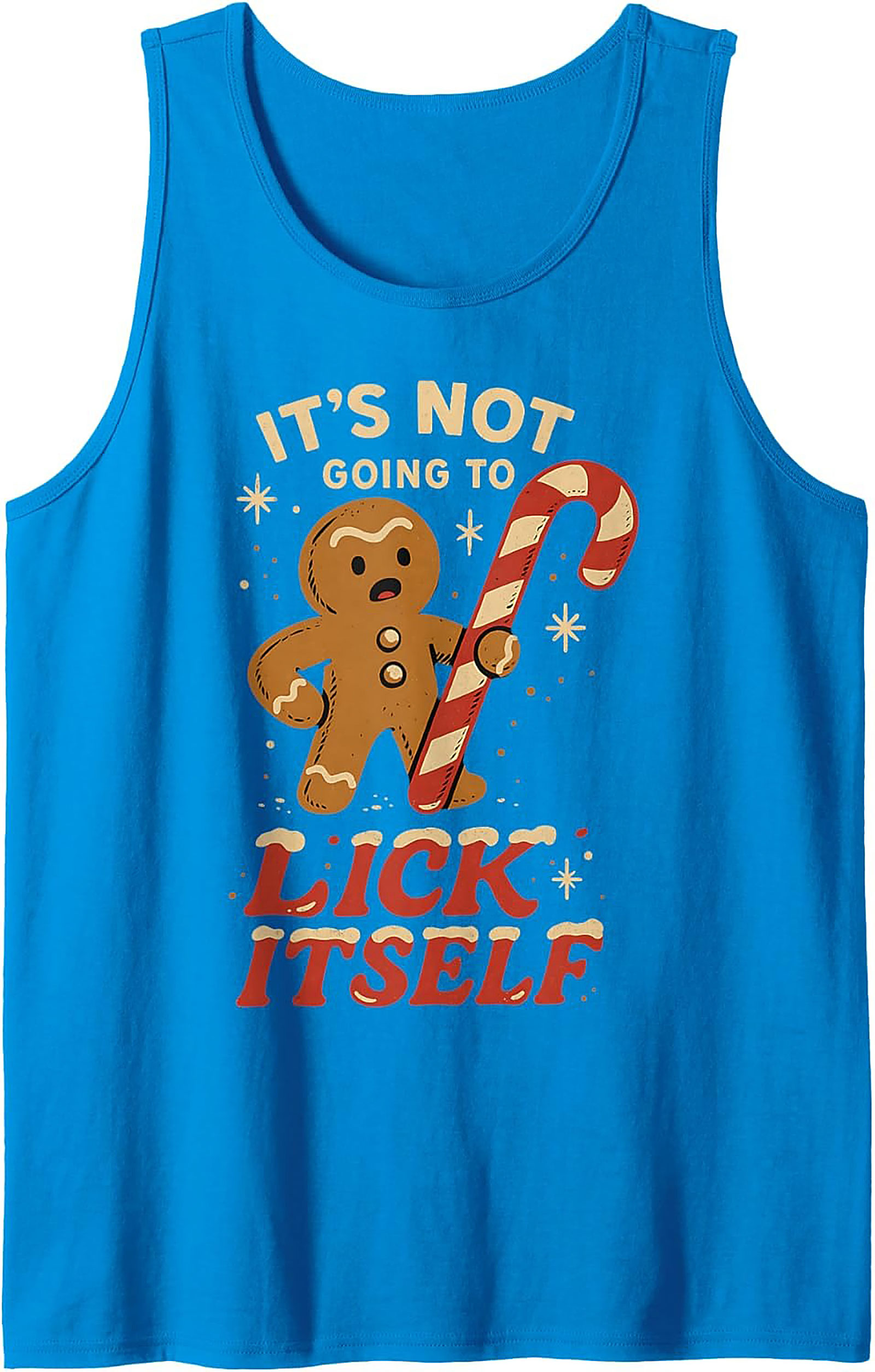 Funny Gingerbread Man Tank Holiday Sleeveless Shirt Gift