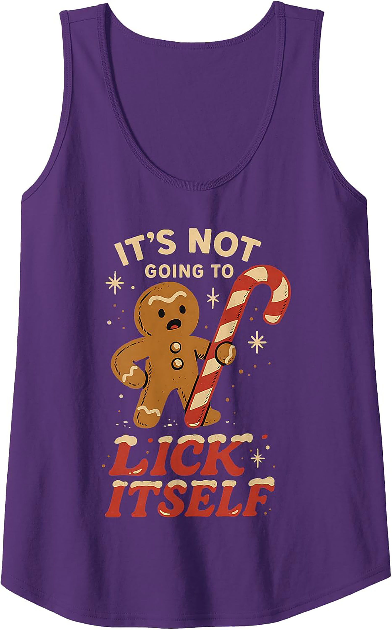 Funny Gingerbread Man Tank Holiday Sleeveless Shirt Gift