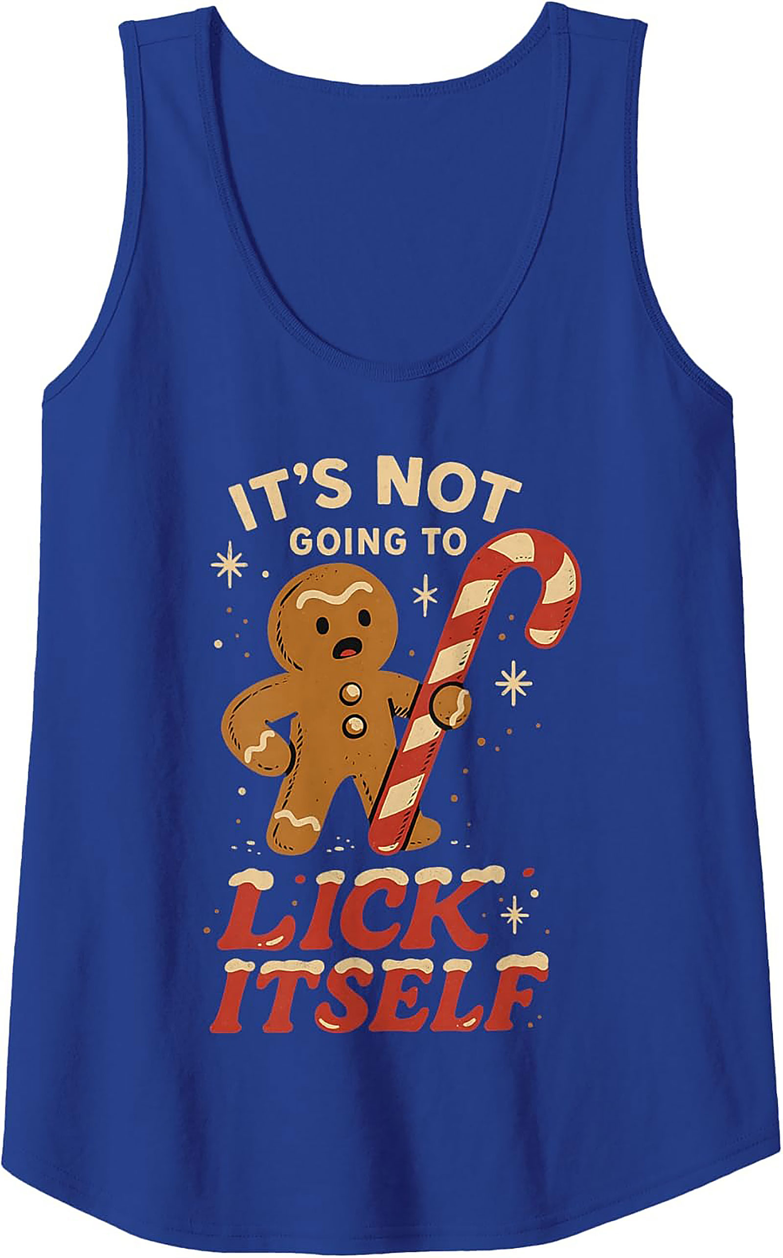 Funny Gingerbread Man Tank Holiday Sleeveless Shirt Gift