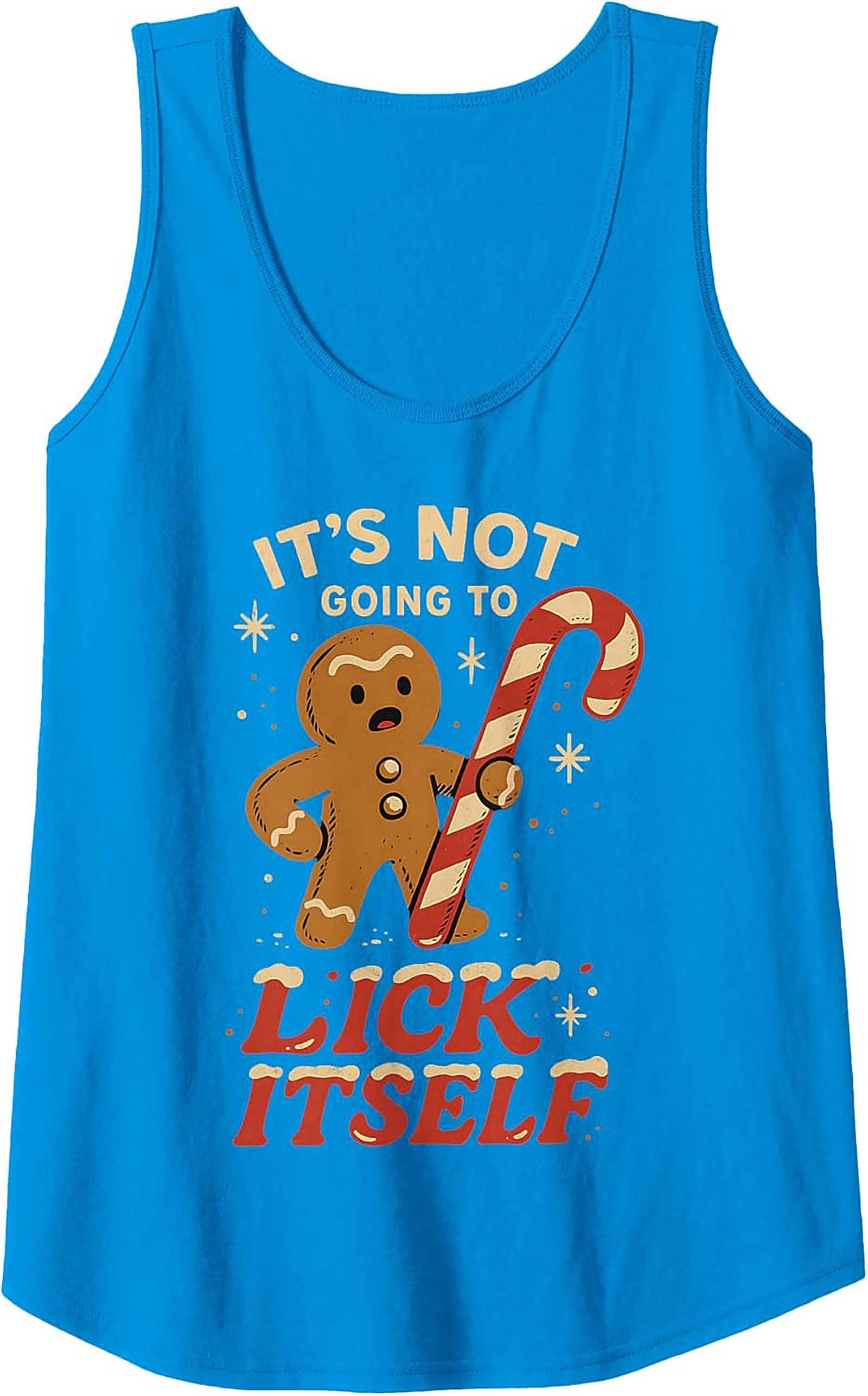 Funny Gingerbread Man Tank Holiday Sleeveless Shirt Gift