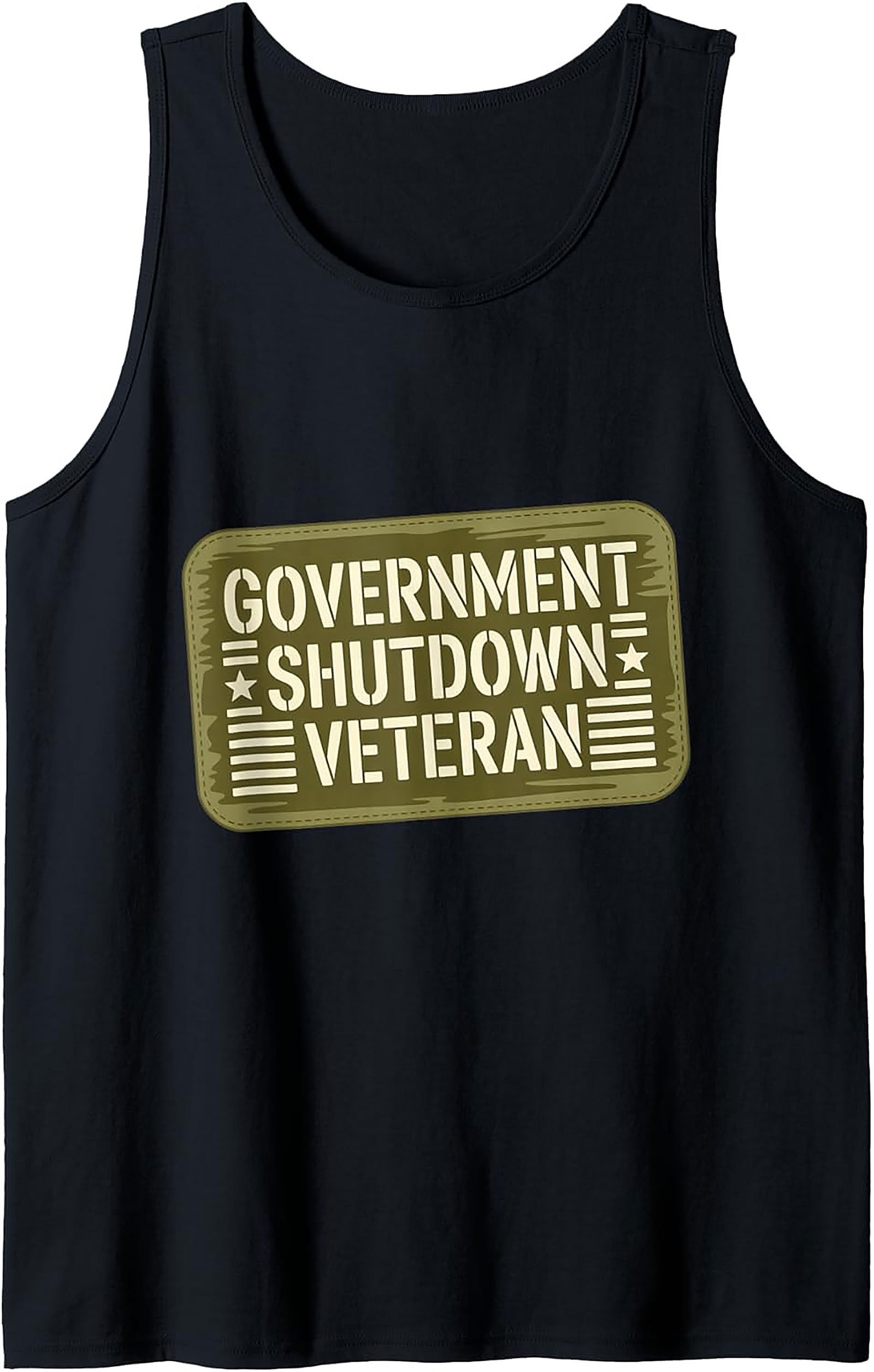 Government Shutdown Veteran Tank Top