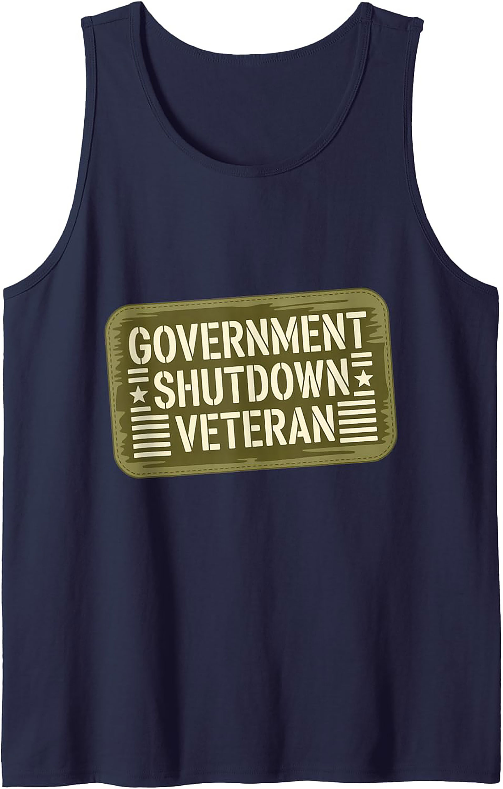 Government Shutdown Veteran Tank Top