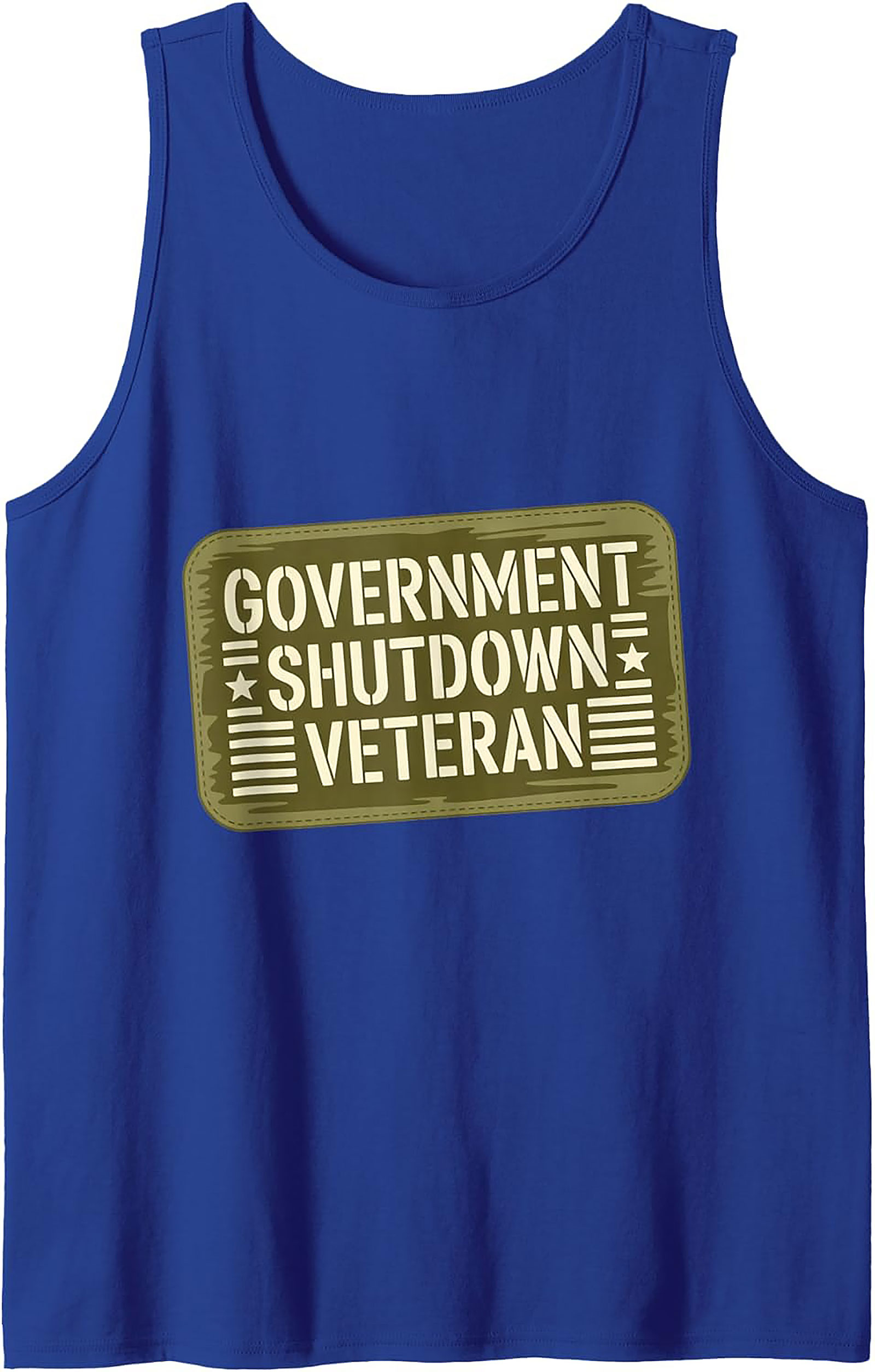 Government Shutdown Veteran Tank Top