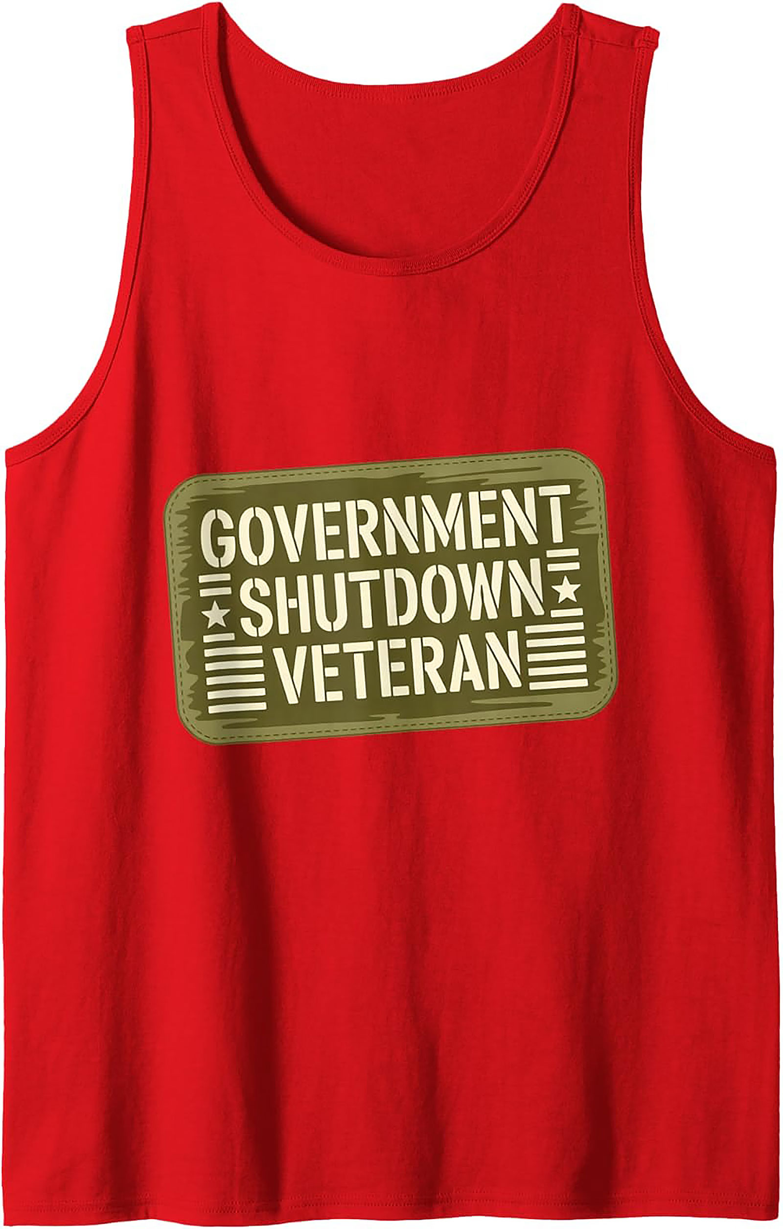 Government Shutdown Veteran Tank Top
