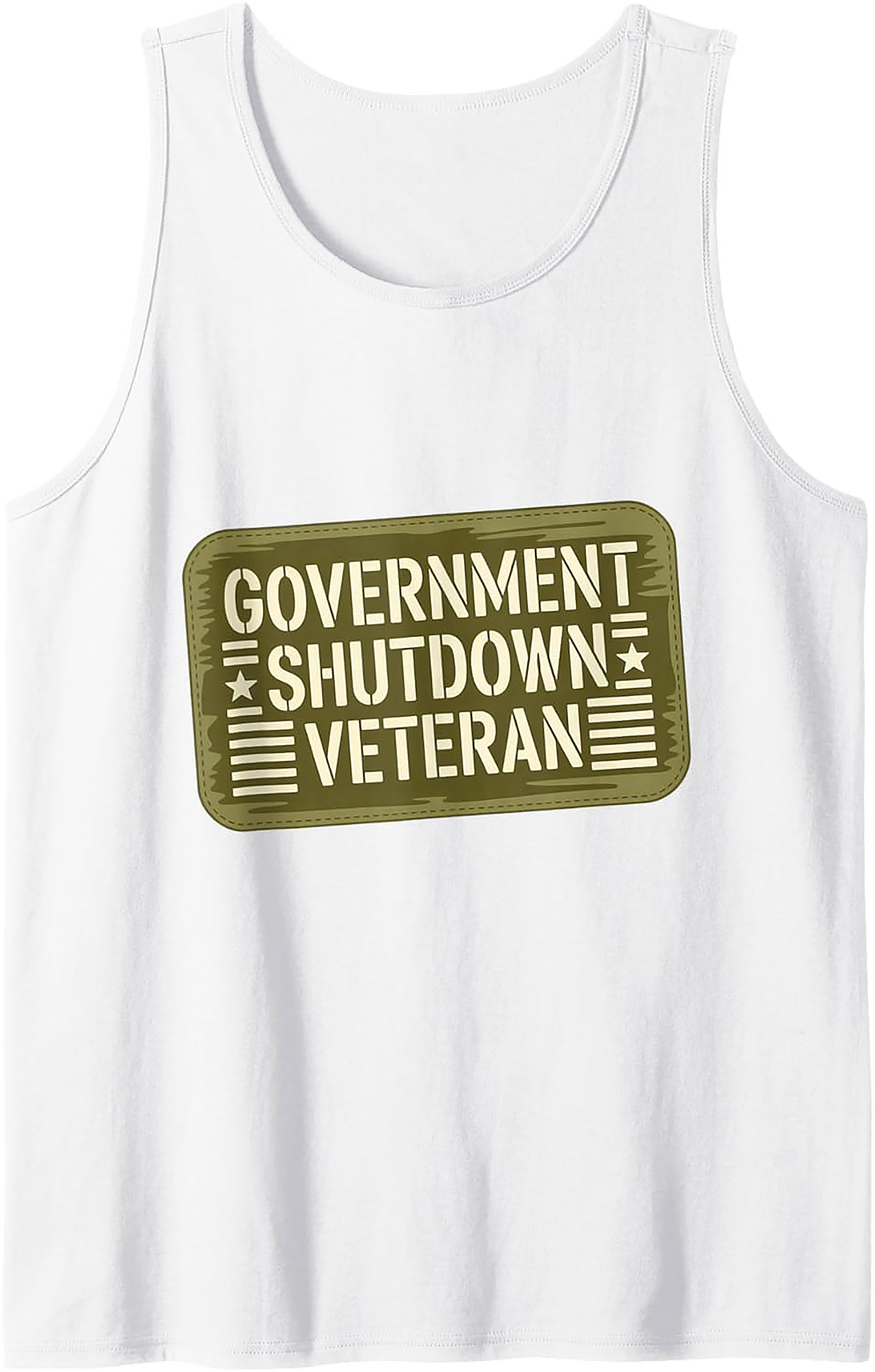 Government Shutdown Veteran Tank Top