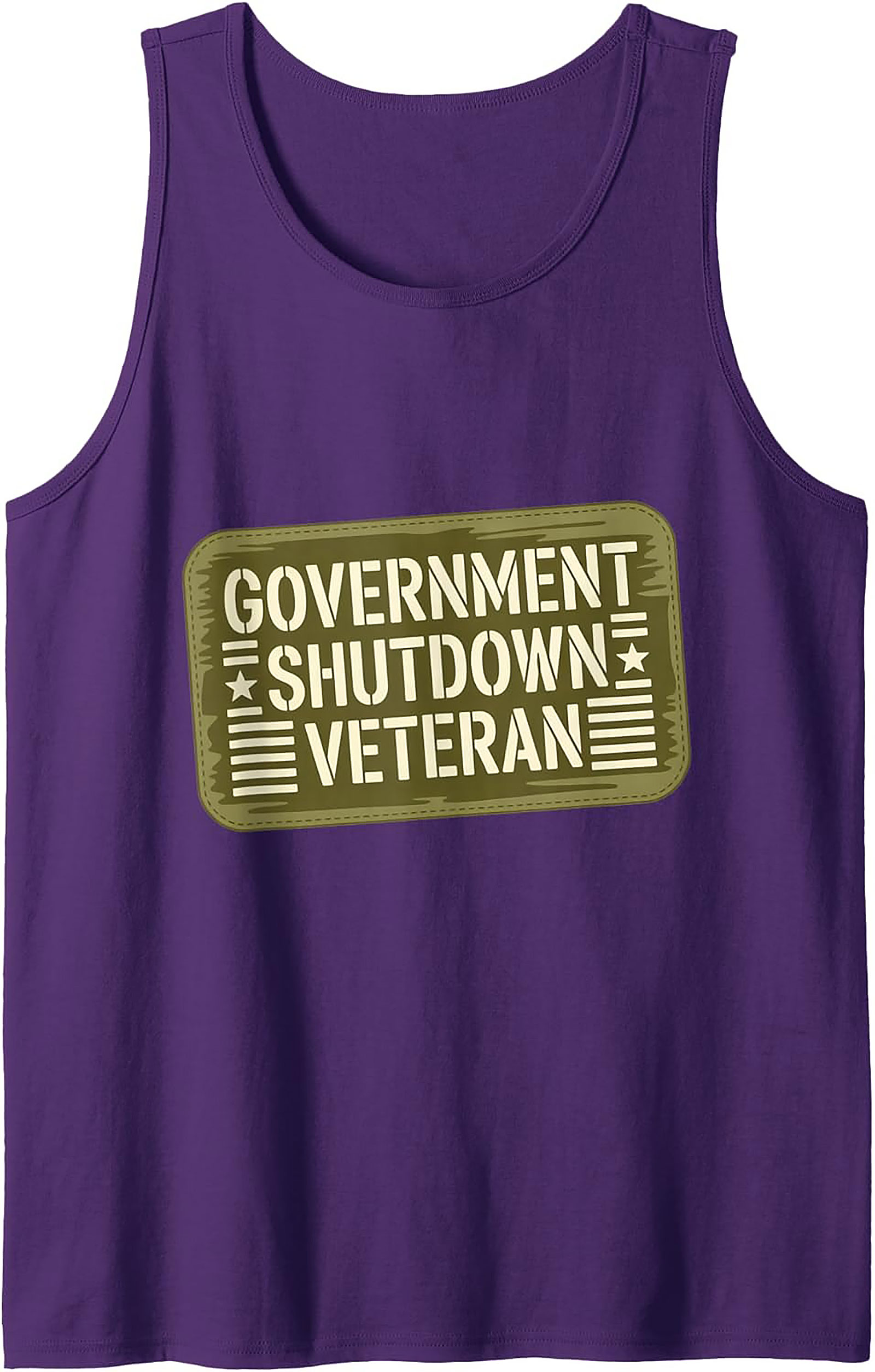 Government Shutdown Veteran Tank Top