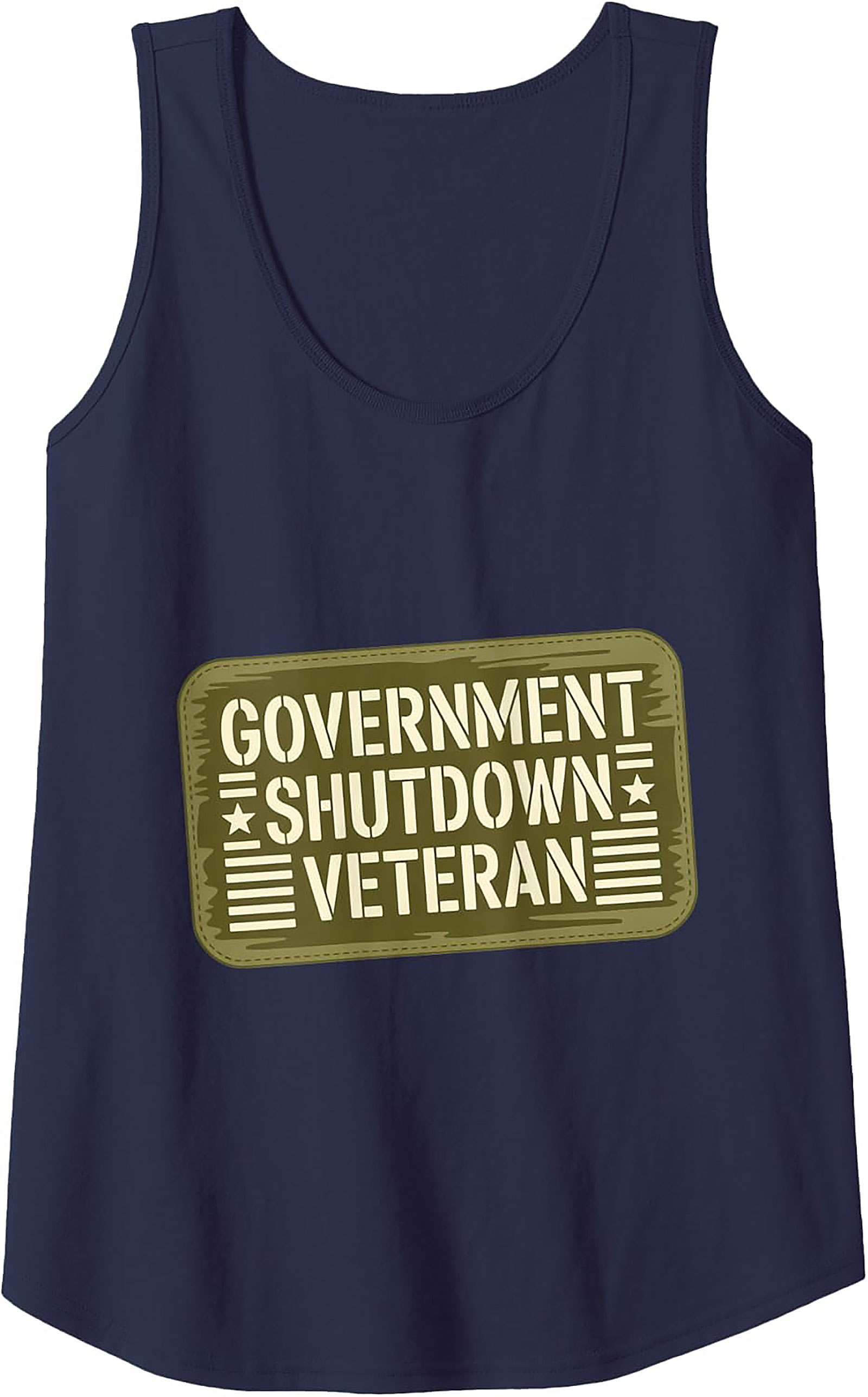 Government Shutdown Veteran Tank Top