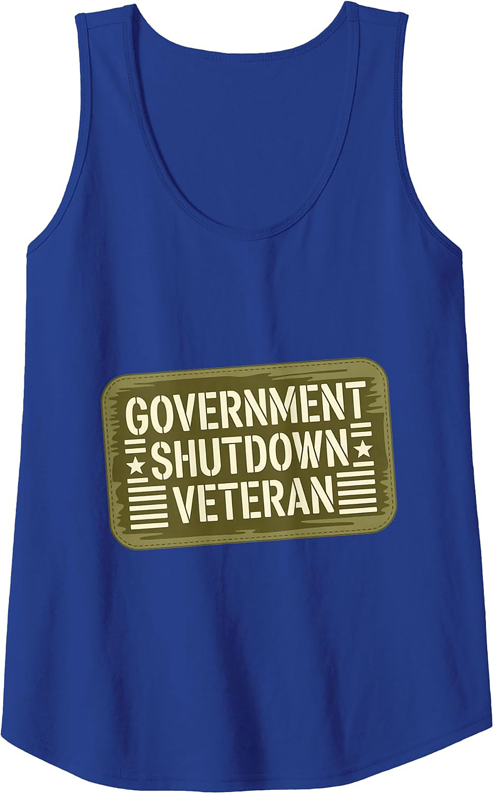 Government Shutdown Veteran Tank Top