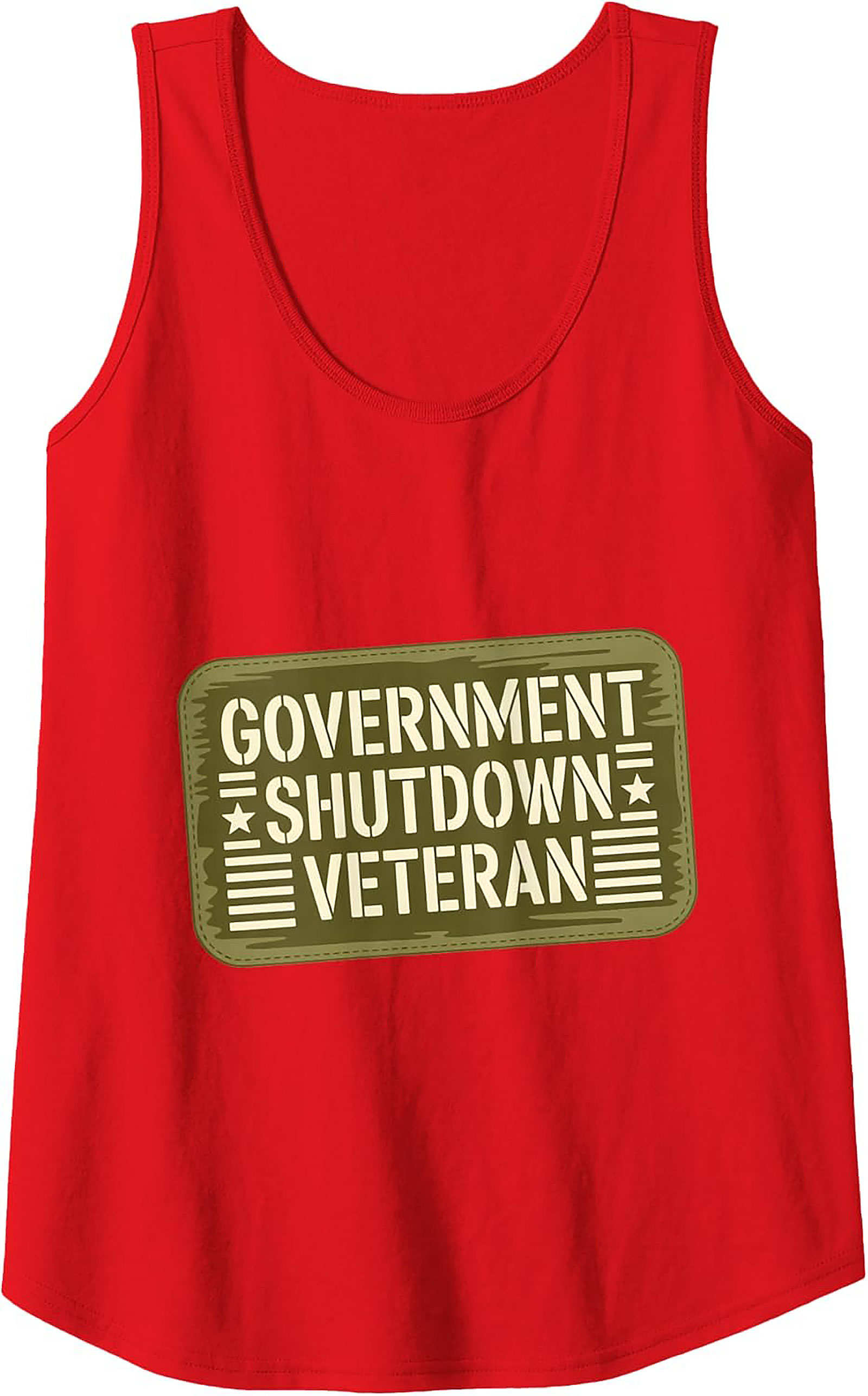 Government Shutdown Veteran Tank Top
