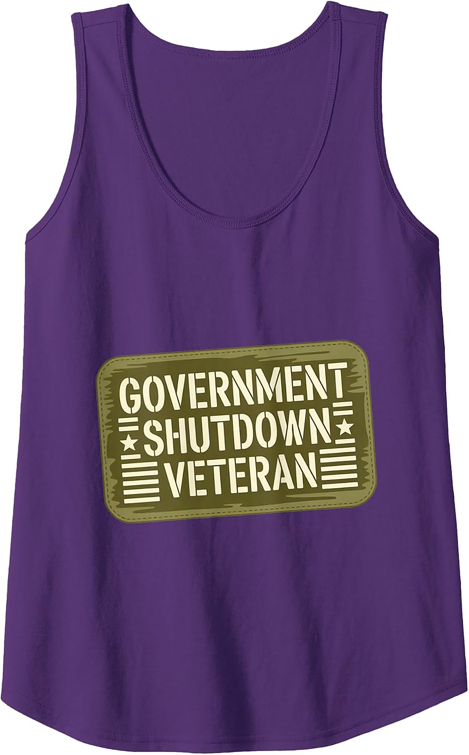 Government Shutdown Veteran Tank Top