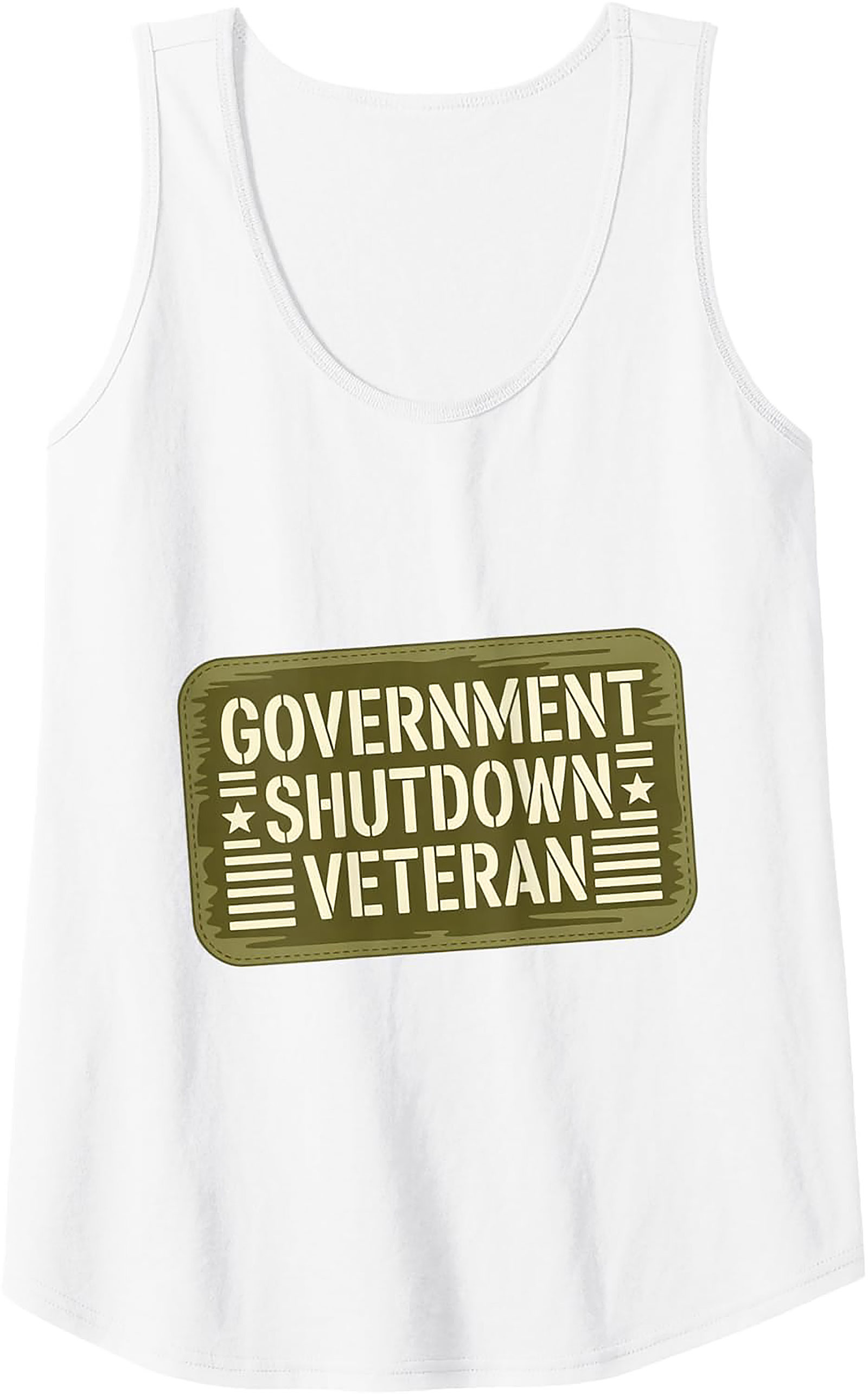 Government Shutdown Veteran Tank Top
