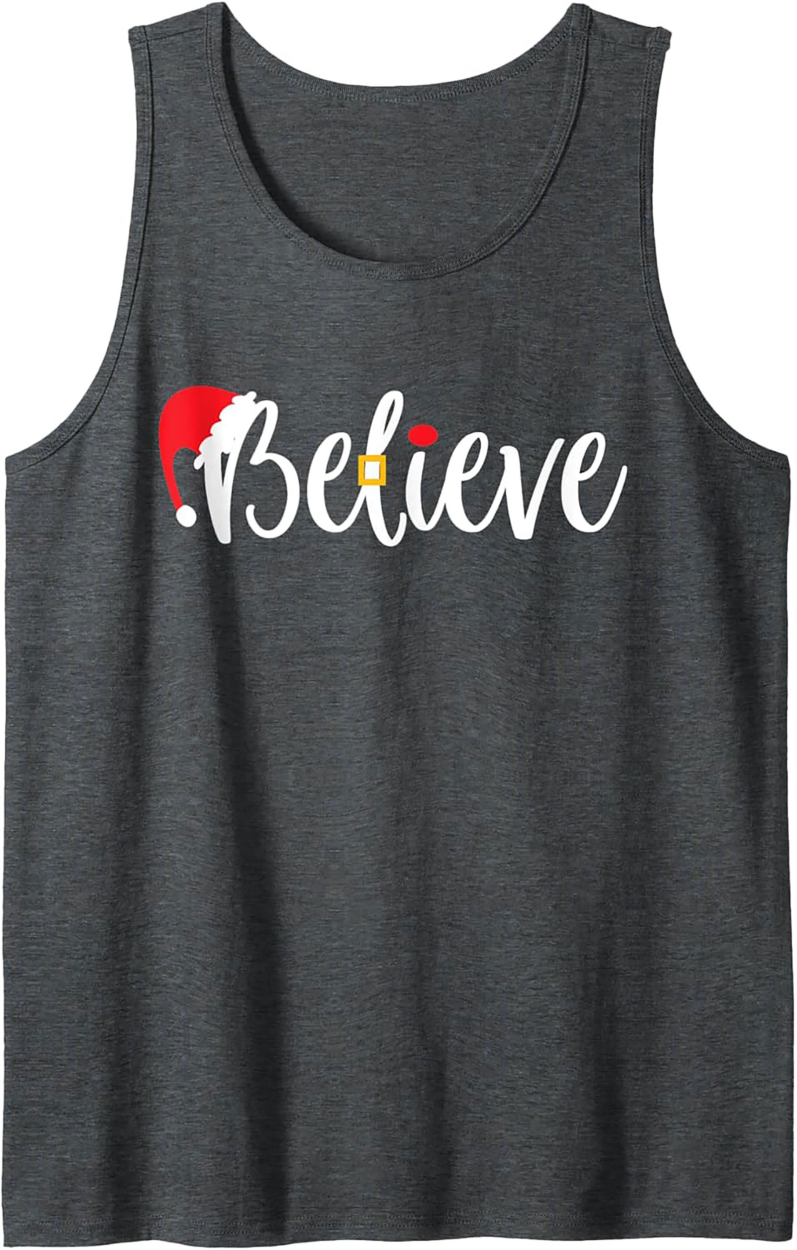 Believe Christmas Tank Top Festive Unisex Graphic Tank