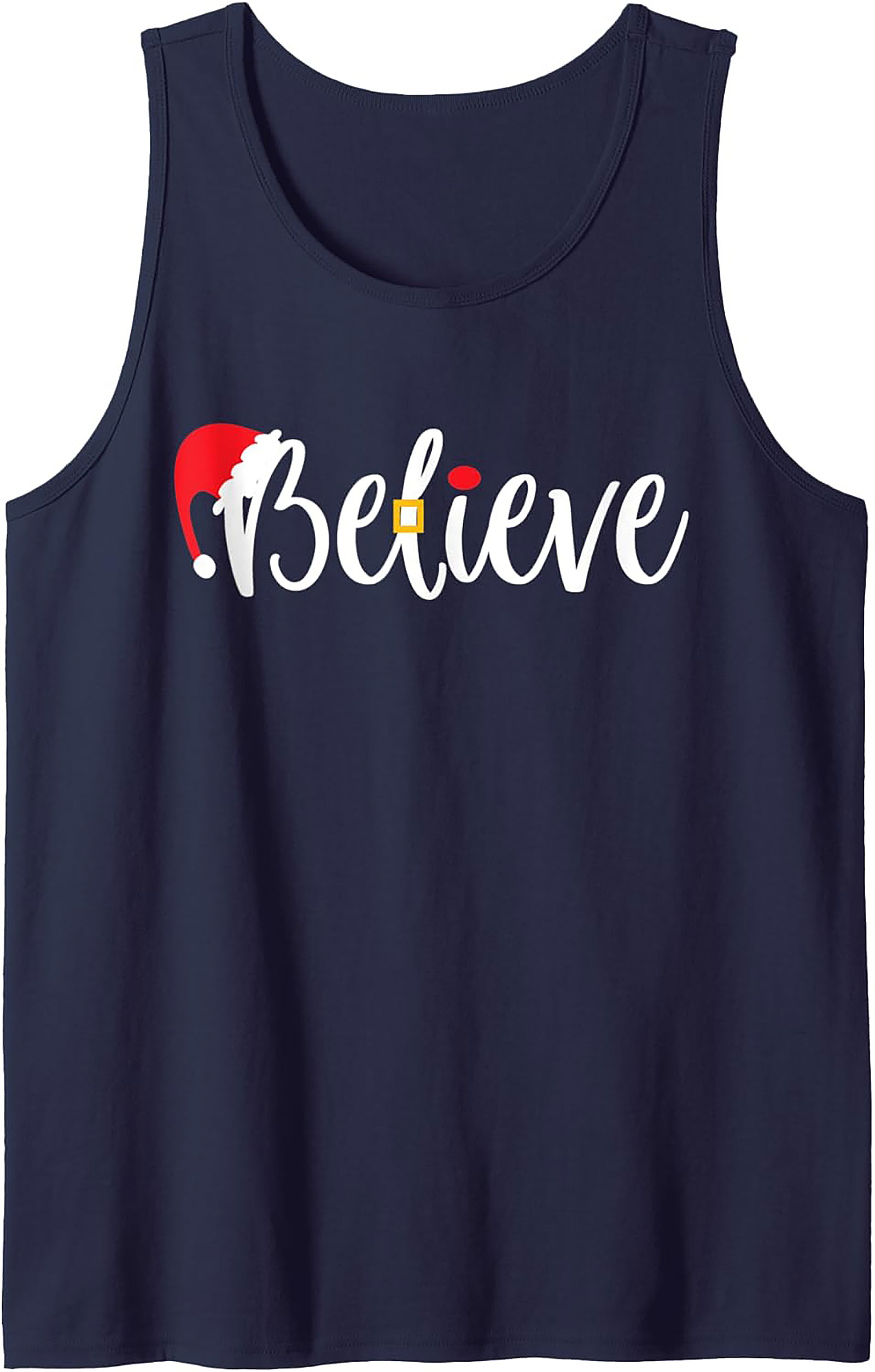 Believe Christmas Tank Top Festive Unisex Graphic Tank