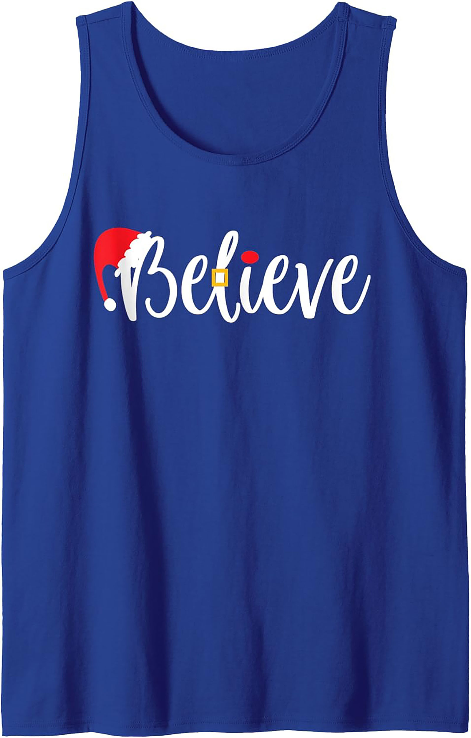 Believe Christmas Tank Top Festive Unisex Graphic Tank