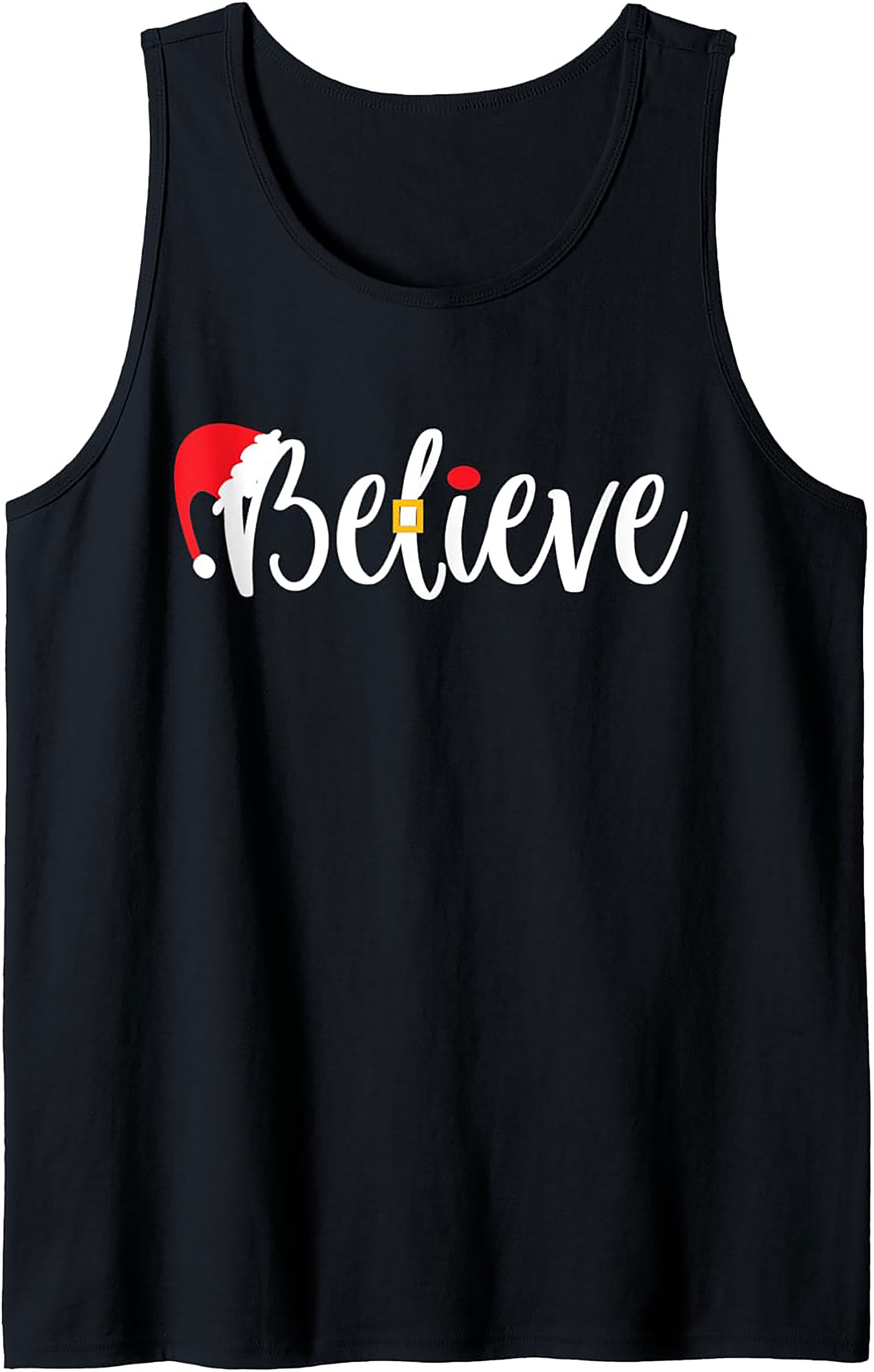 Believe Christmas Tank Top Festive Unisex Graphic Tank