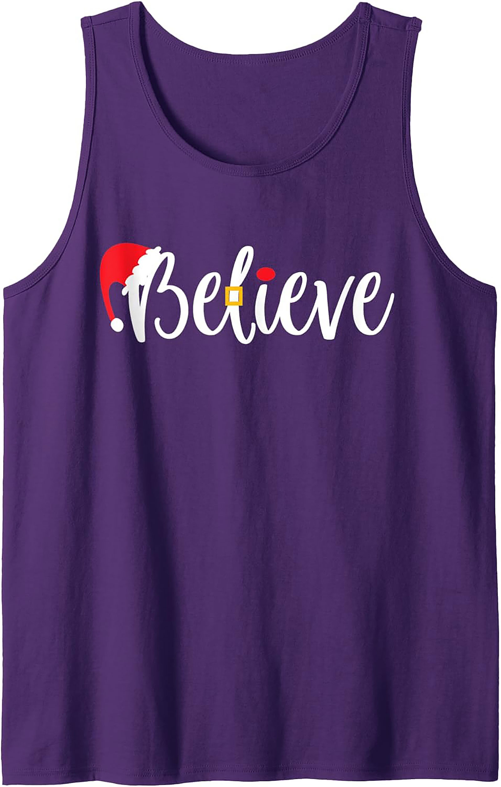 Believe Christmas Tank Top Festive Unisex Graphic Tank