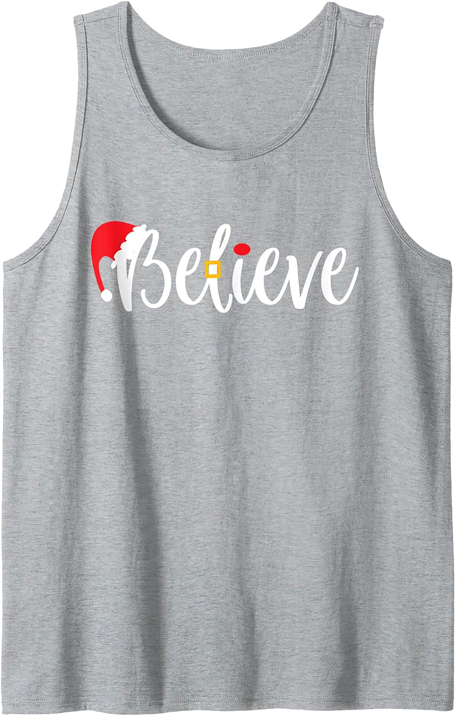 Believe Christmas Tank Top Festive Unisex Graphic Tank