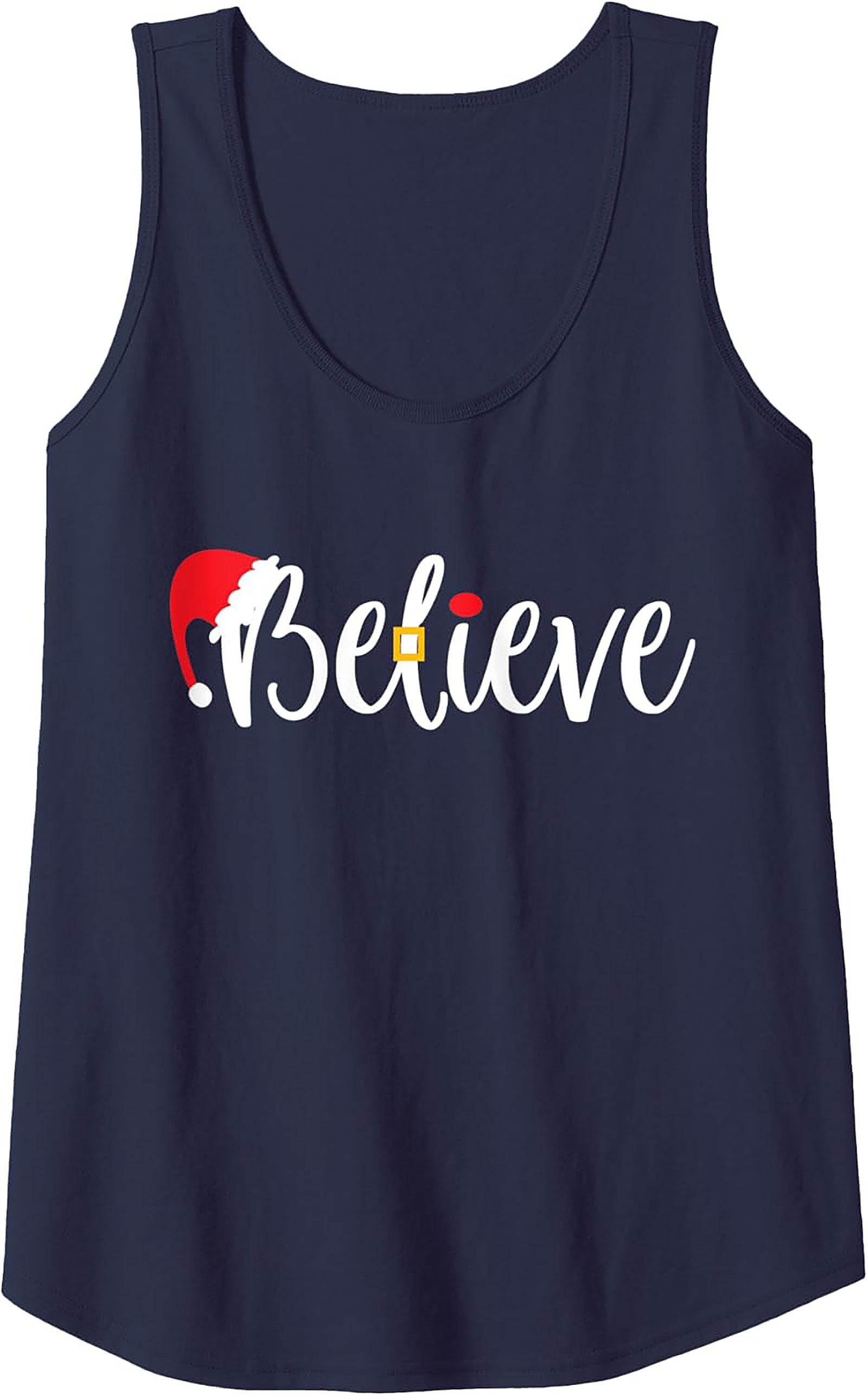 Believe Christmas Tank Top Festive Unisex Graphic Tank