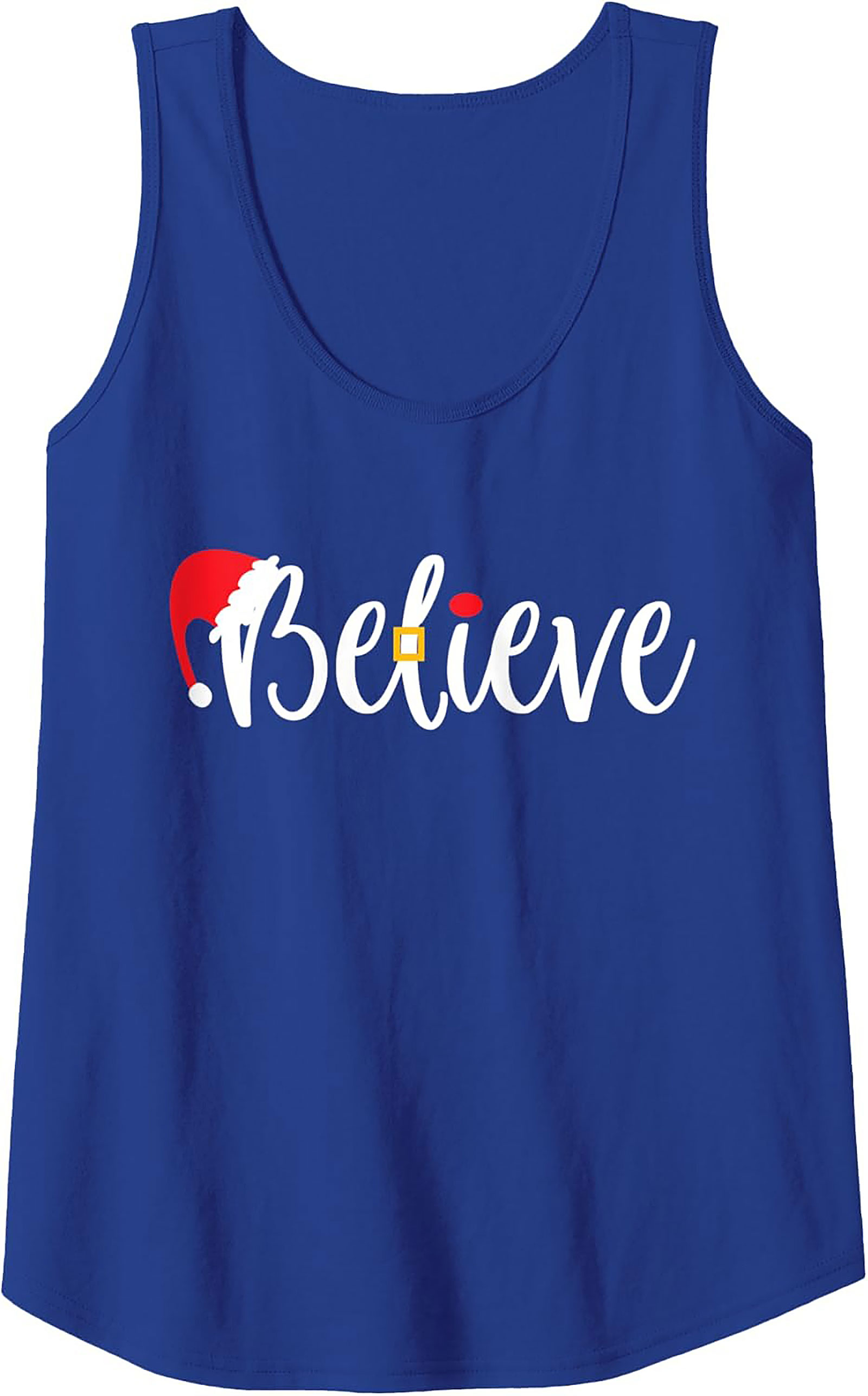 Believe Christmas Tank Top Festive Unisex Graphic Tank