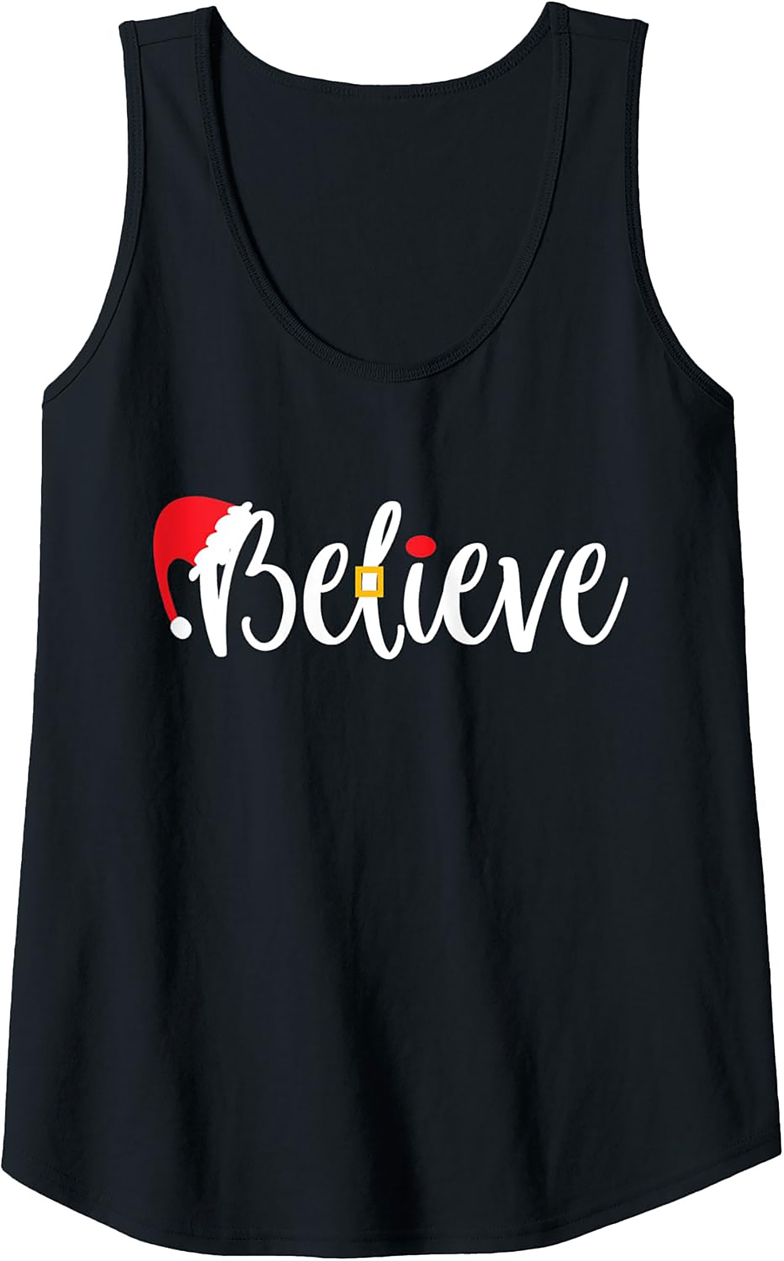Believe Christmas Tank Top Festive Unisex Graphic Tank