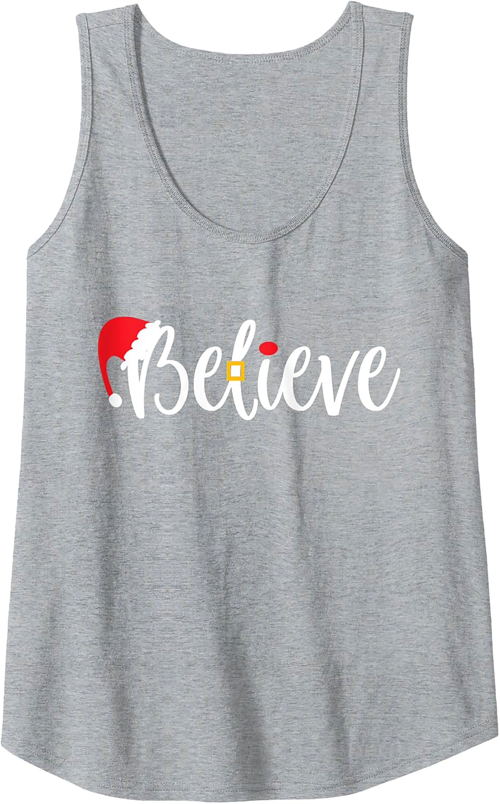 Believe Christmas Tank Top Festive Unisex Graphic Tank