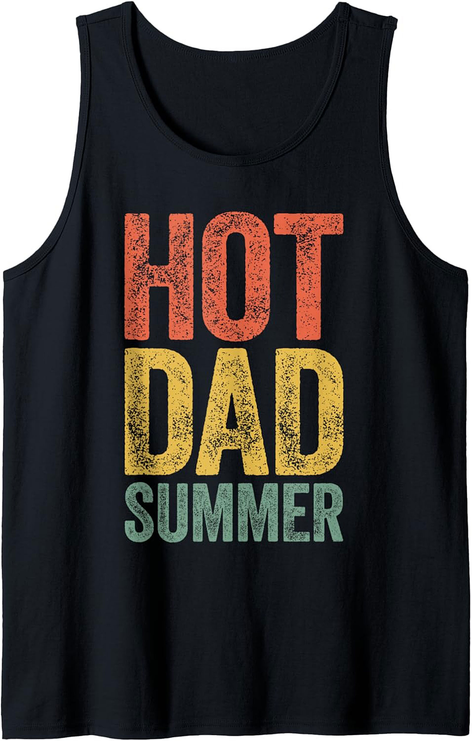 Hot Dad Summer Graphic Tank Top Breathable Sleeveless Shirt
