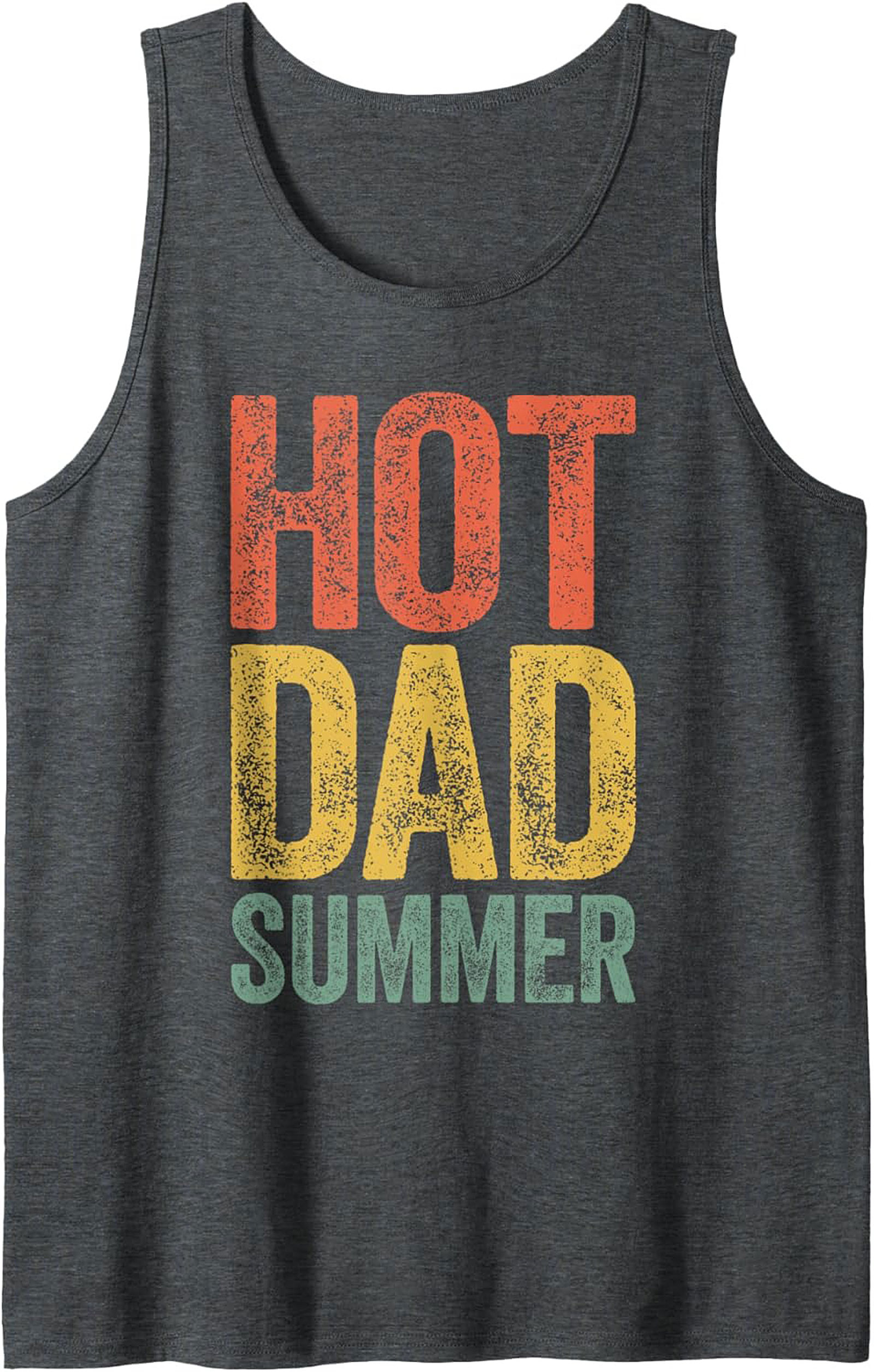 Hot Dad Summer Graphic Tank Top Breathable Sleeveless Shirt