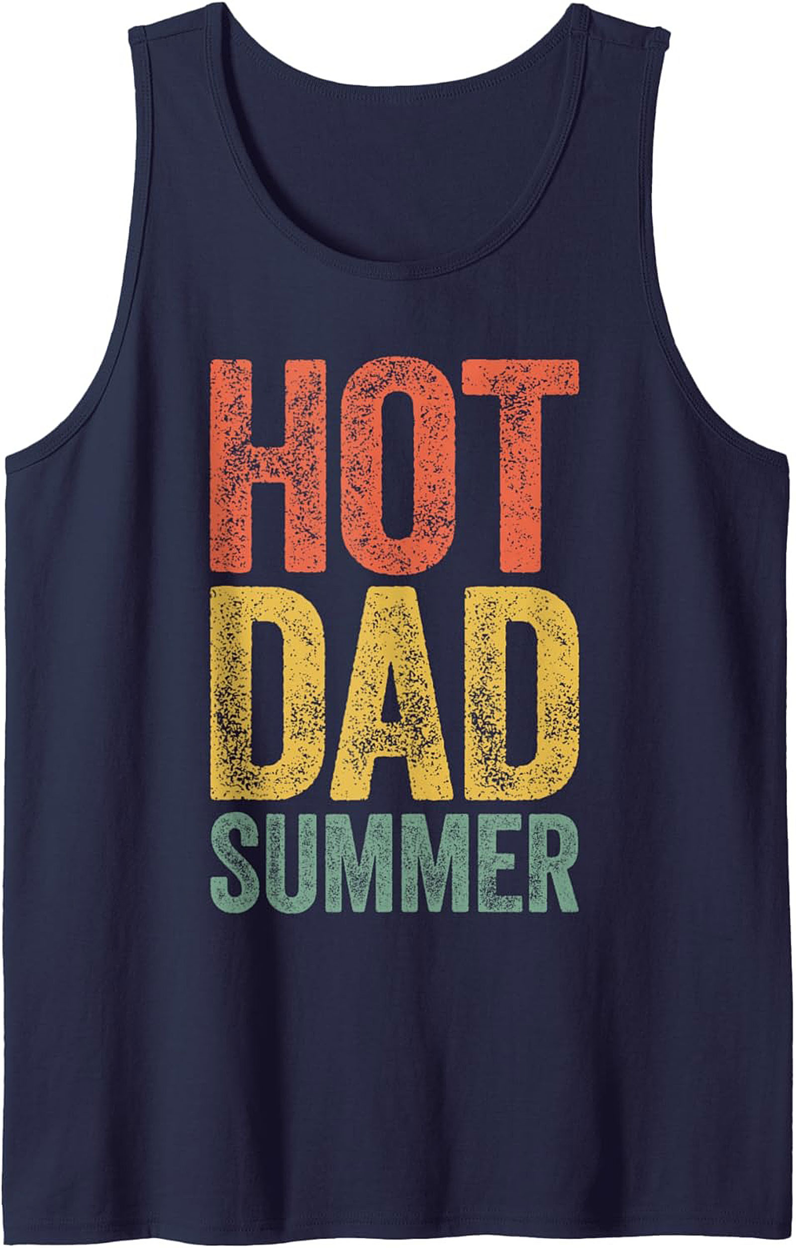 Hot Dad Summer Graphic Tank Top Breathable Sleeveless Shirt