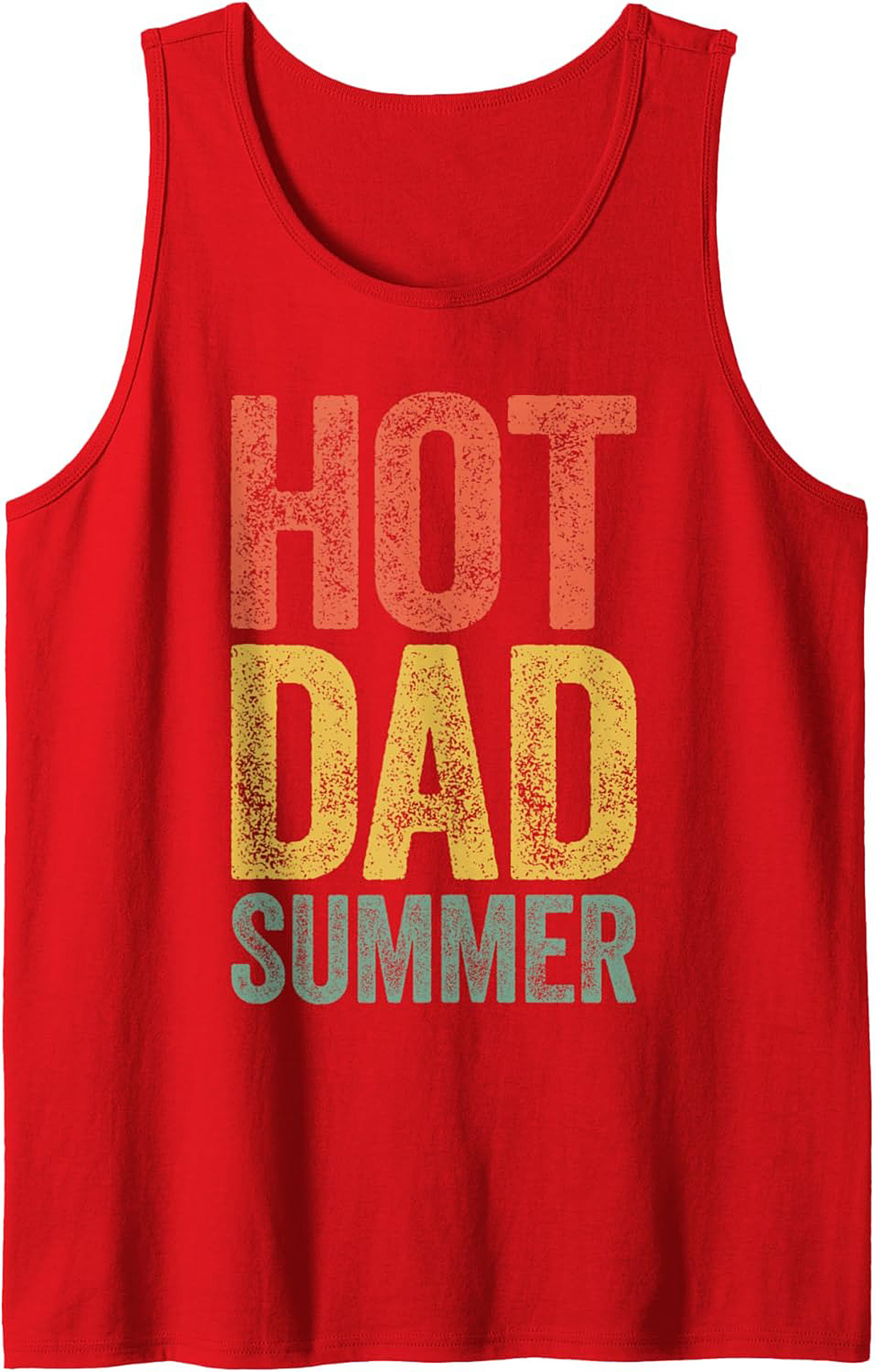 Hot Dad Summer Graphic Tank Top Breathable Sleeveless Shirt
