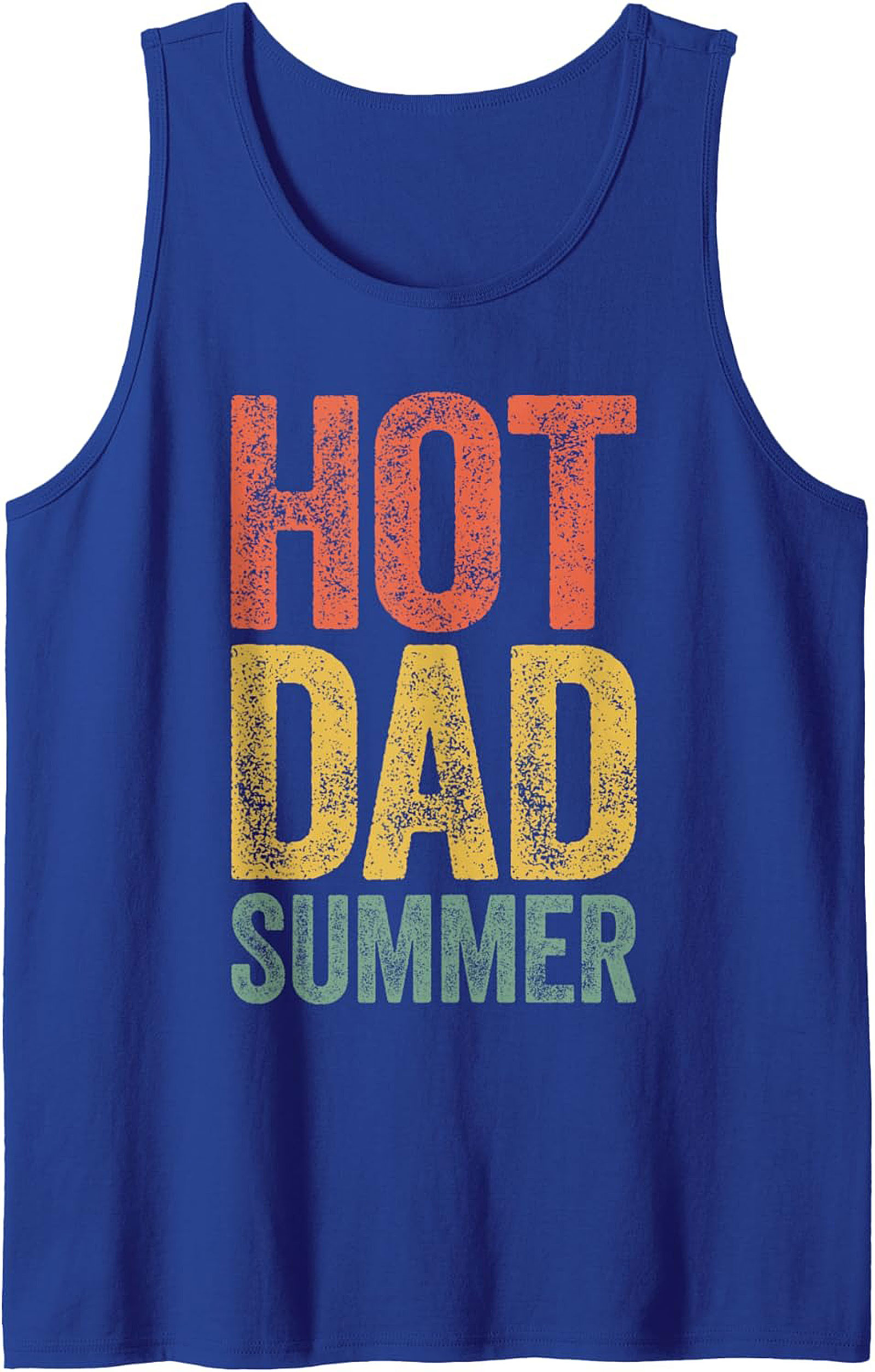 Hot Dad Summer Graphic Tank Top Breathable Sleeveless Shirt