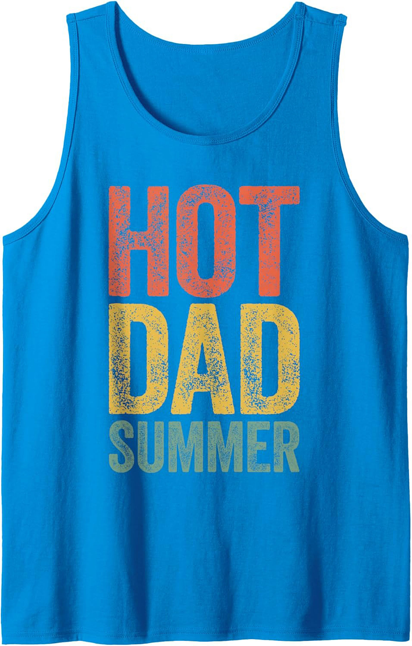 Hot Dad Summer Graphic Tank Top Breathable Sleeveless Shirt