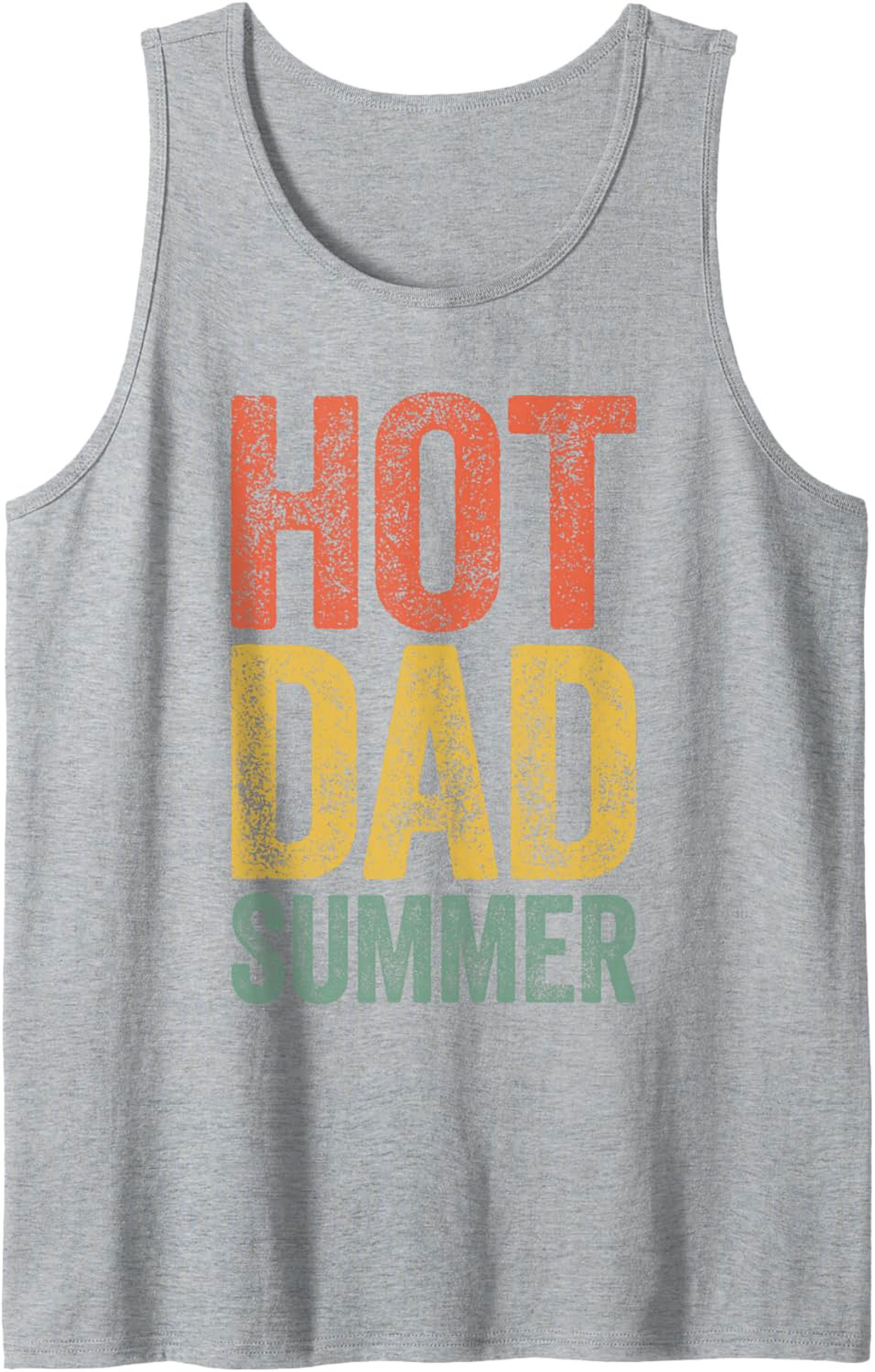 Hot Dad Summer Graphic Tank Top Breathable Sleeveless Shirt