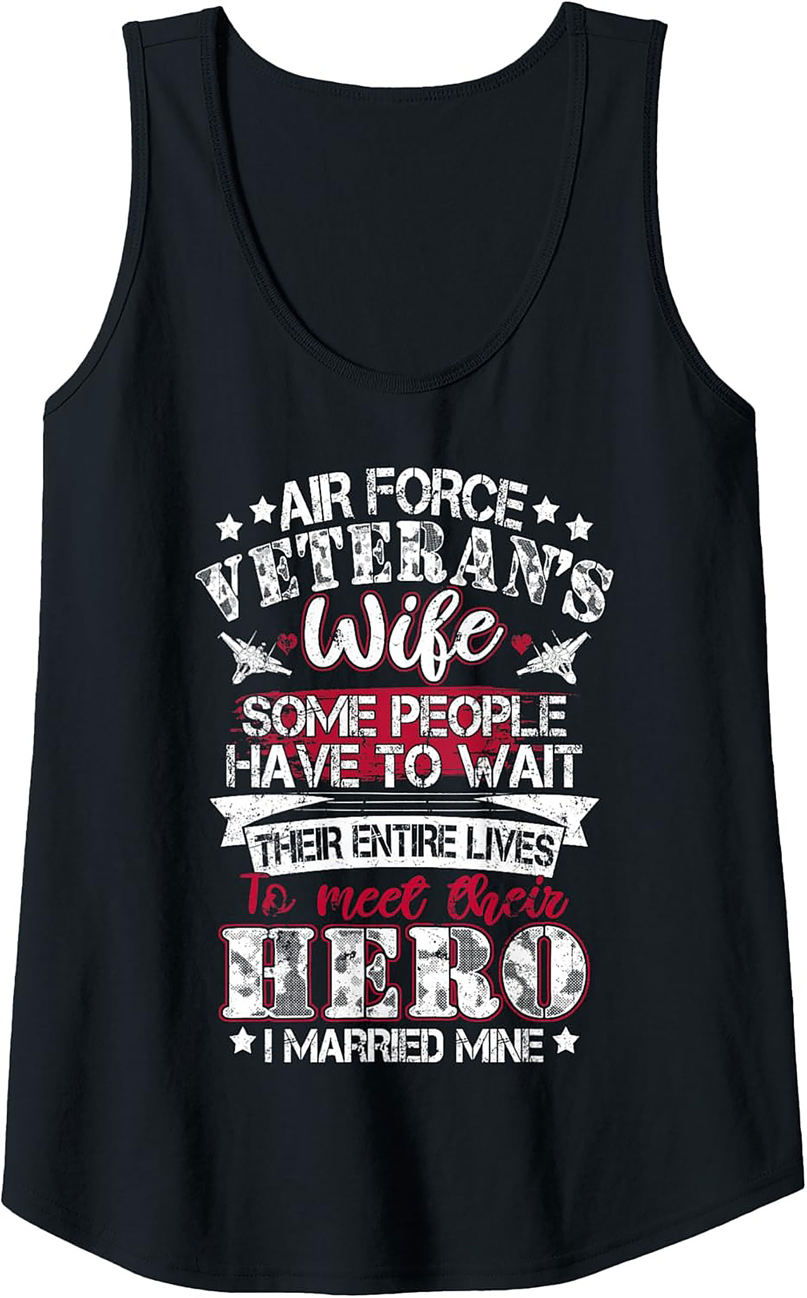 Air Force Veteran's Wife Graphic Tank | Married My Hero