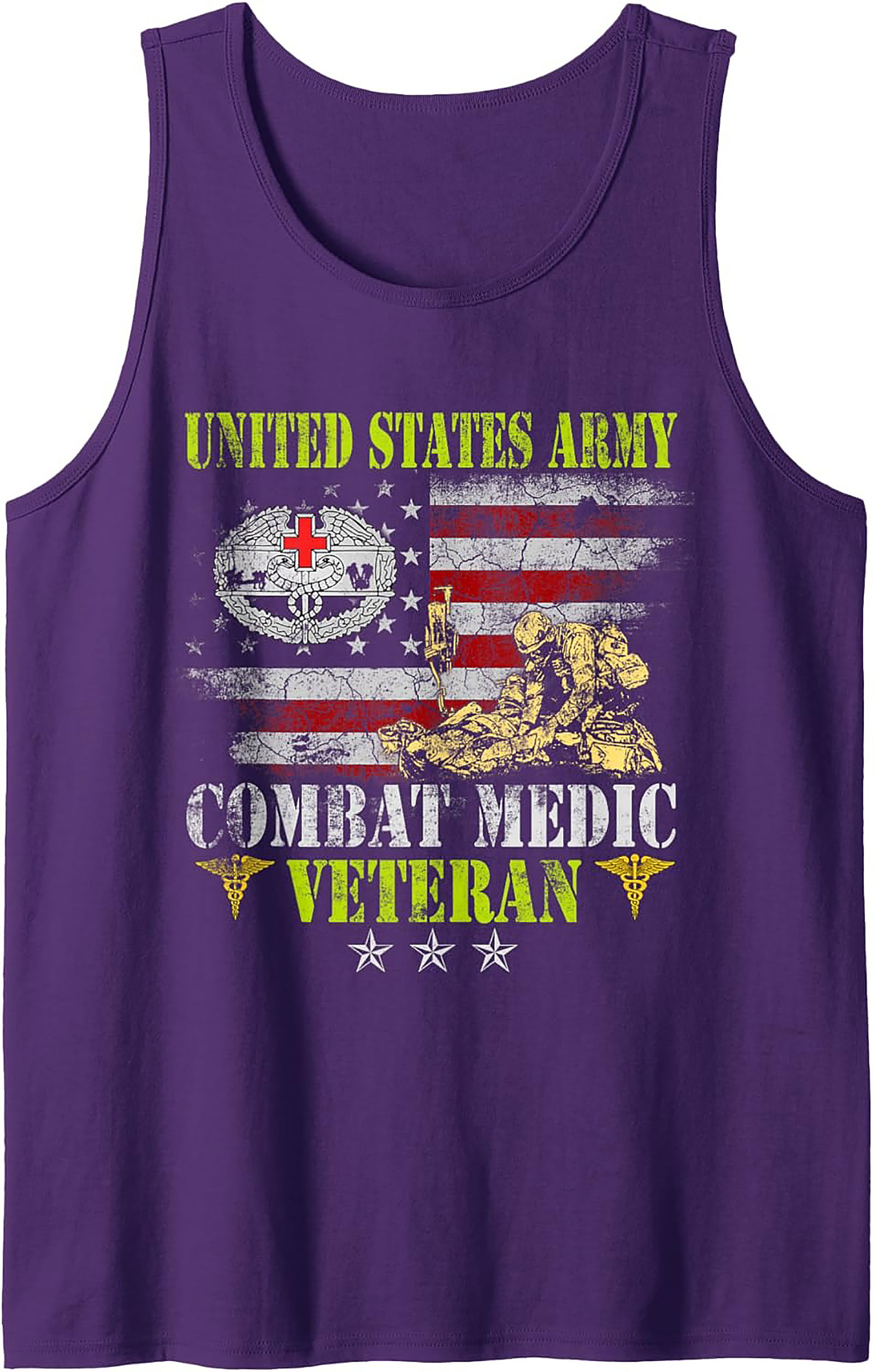 U.S. Army Combat Medic Veteran Graphic Tank | Gift Idea