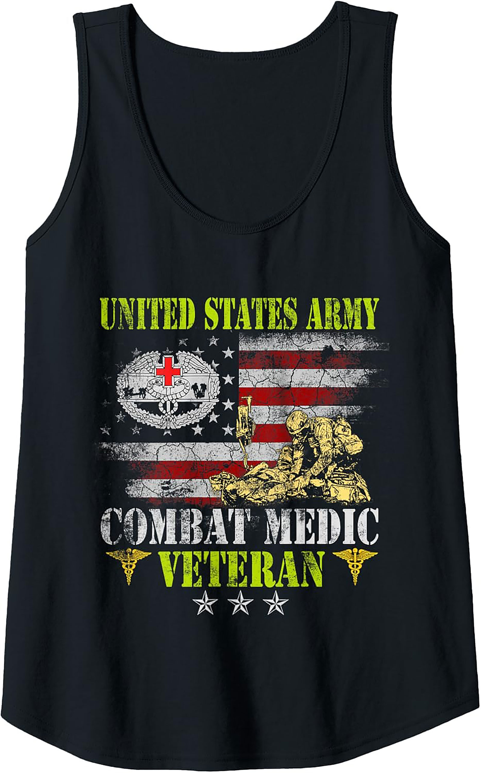 U.S. Army Combat Medic Veteran Graphic Tank | Gift Idea