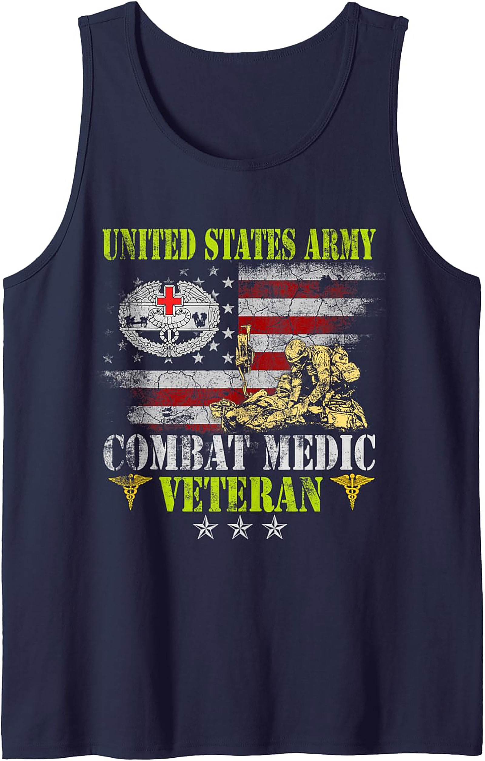 U.S. Army Combat Medic Veteran Graphic Tank | Gift Idea