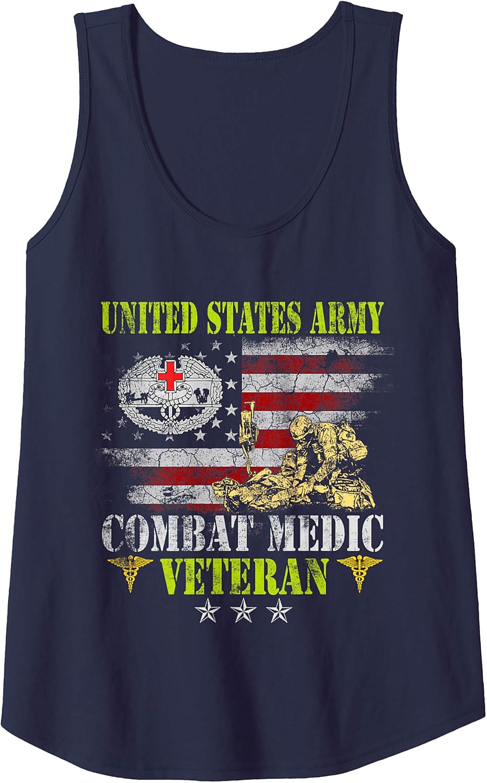U.S. Army Combat Medic Veteran Graphic Tank | Gift Idea