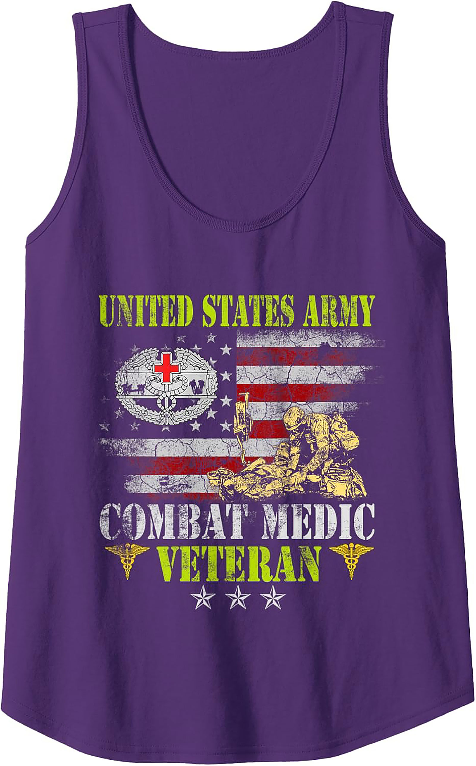 U.S. Army Combat Medic Veteran Graphic Tank | Gift Idea